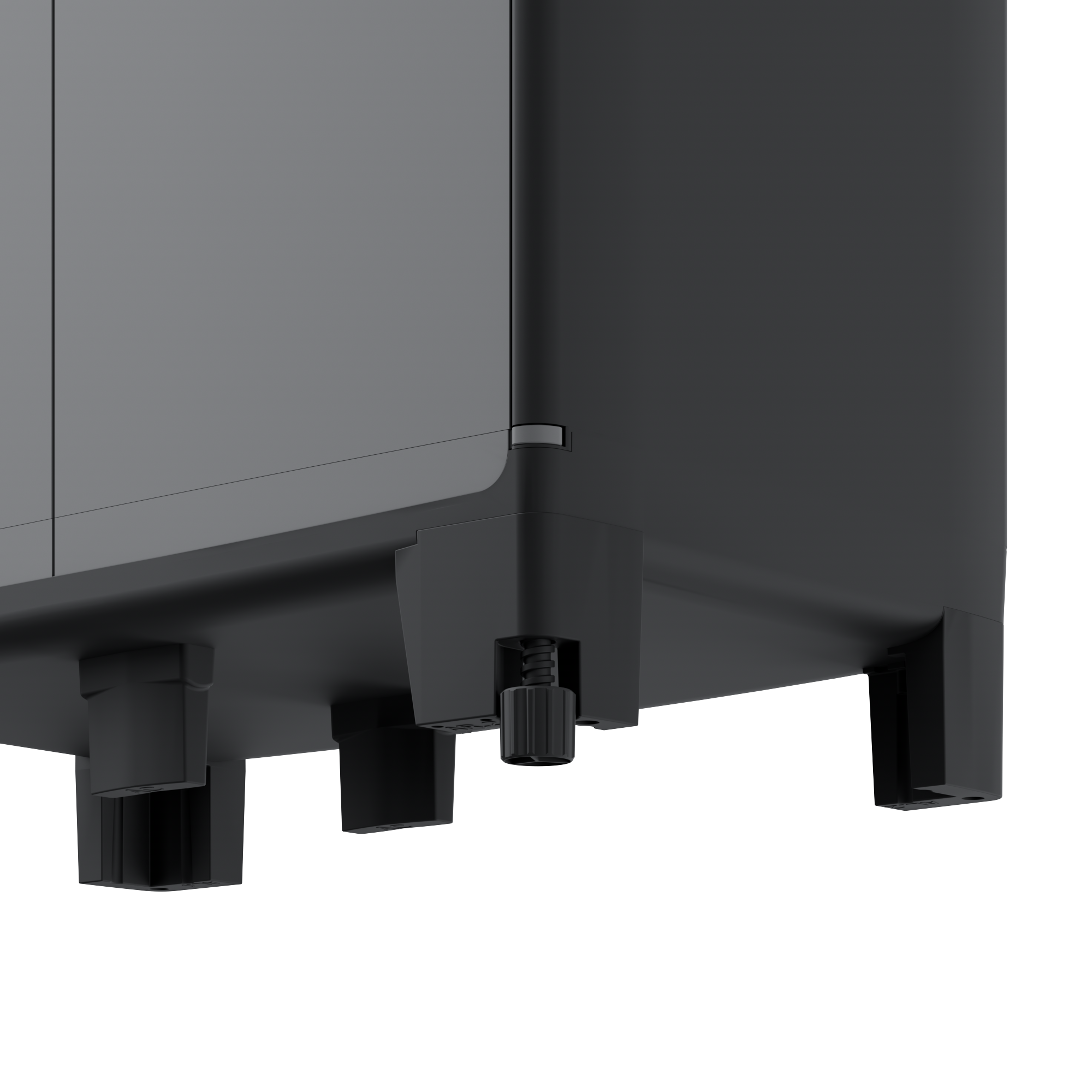 Armario alto multiusos Spaceo Wendy 180x65x39 cm gris, negro - 14
