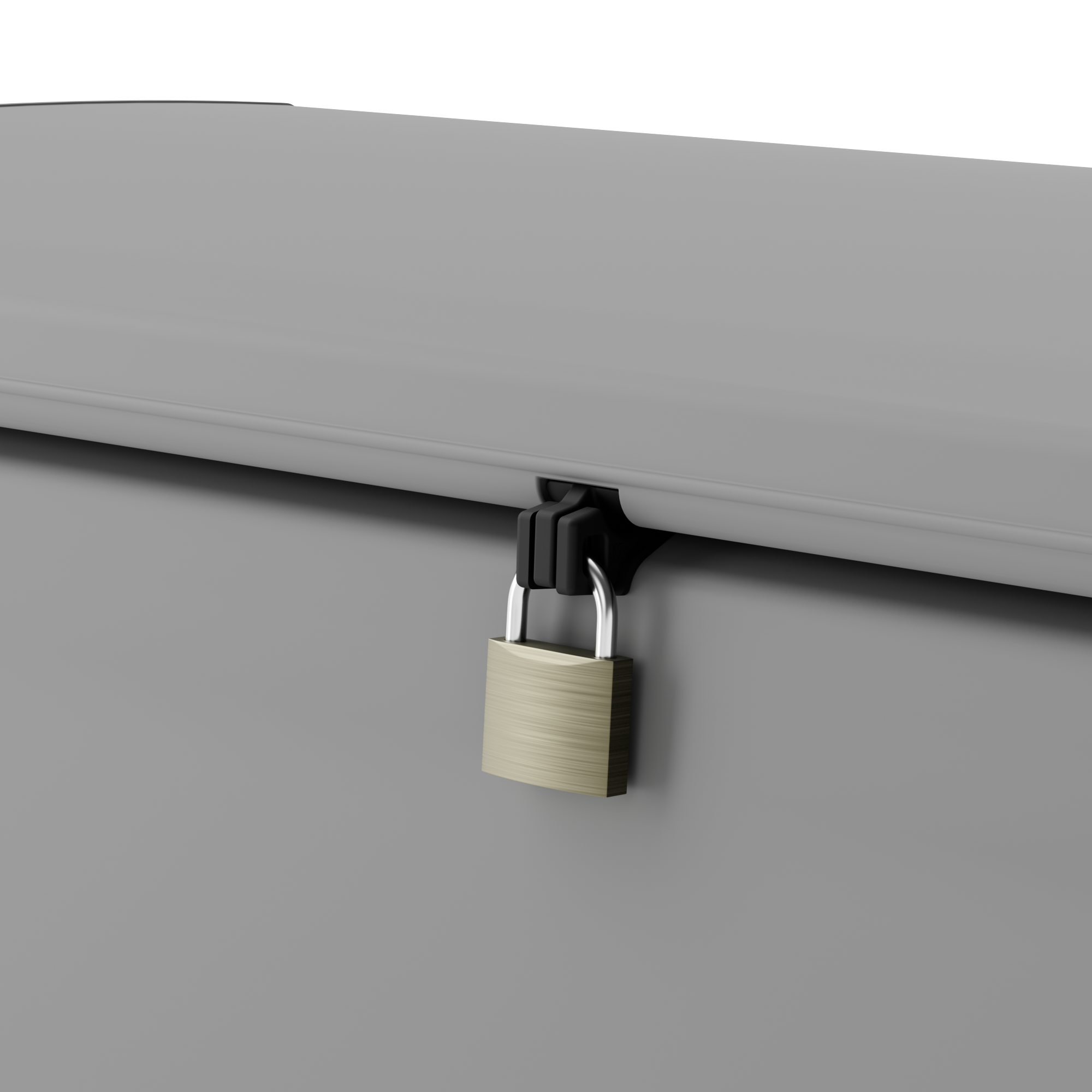 Baule panchina SPACEO Exellence in resina grigio L 120 x H 57 x P 54 cm - 14