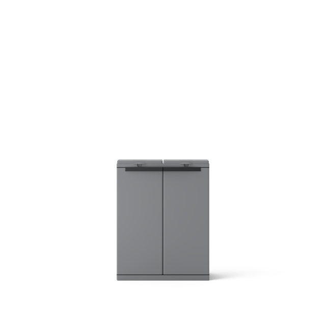 Armadio per raccolta differenziata in polipropilene Wendy Garage Sorting Bins L 68 x H 88.7 x P 39 cm, 2 ante