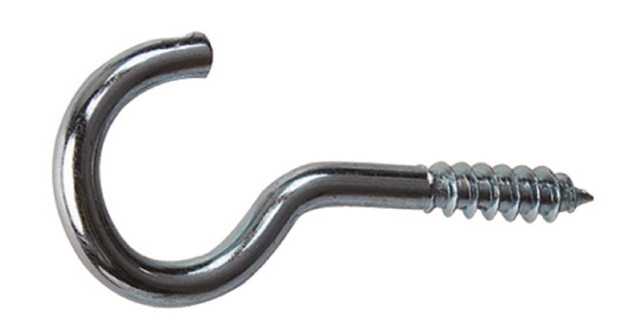 15 viti ad occhiello aperto STANDERS in acciaio zincato L 16 mm  ø 3 mm