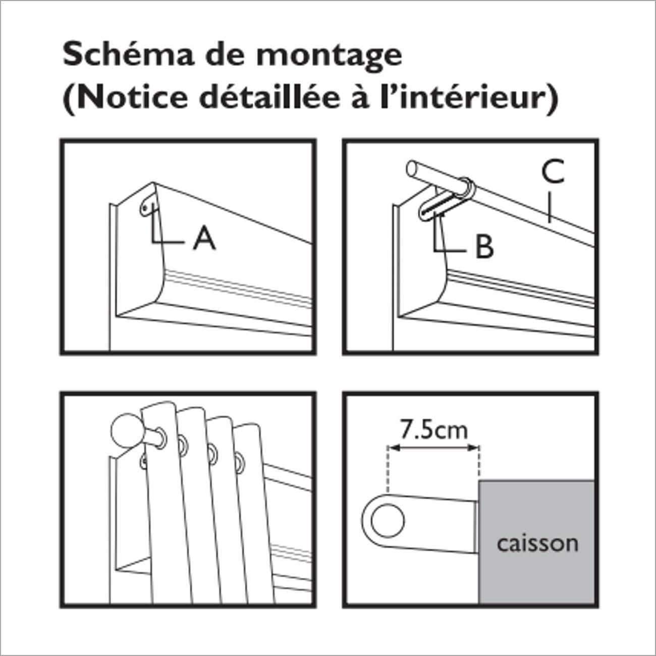 4 Pièces Support De Tringle A Rideau, Support Barre Penderie, Bracket