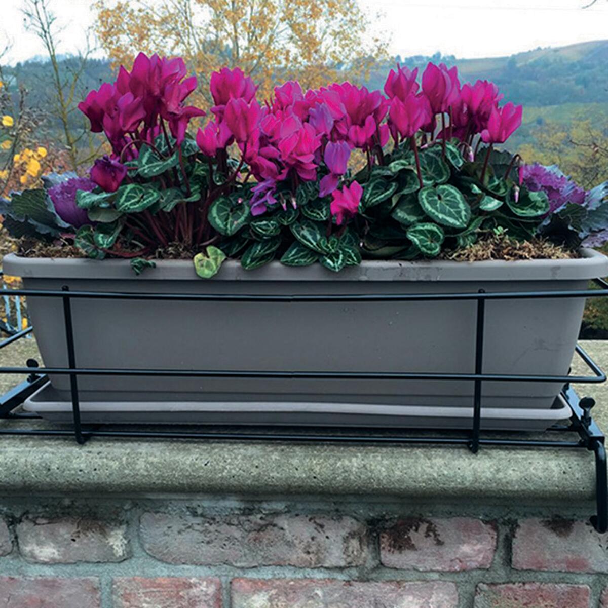 Supporto vaso nero GRETA80 H 23.5 x L 80 cm - 2