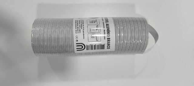 Tubo extensível de alumínio FLEX D90 C35 A 200CM BRANCO