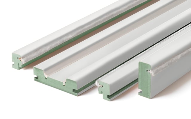 Kit guia para porta correr EXTERIOR LACADA 105 BRANCA 002