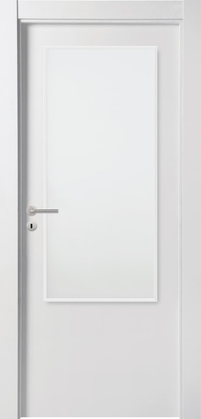 Bloco de porta Lyon com vidro mate 65x200cm direita