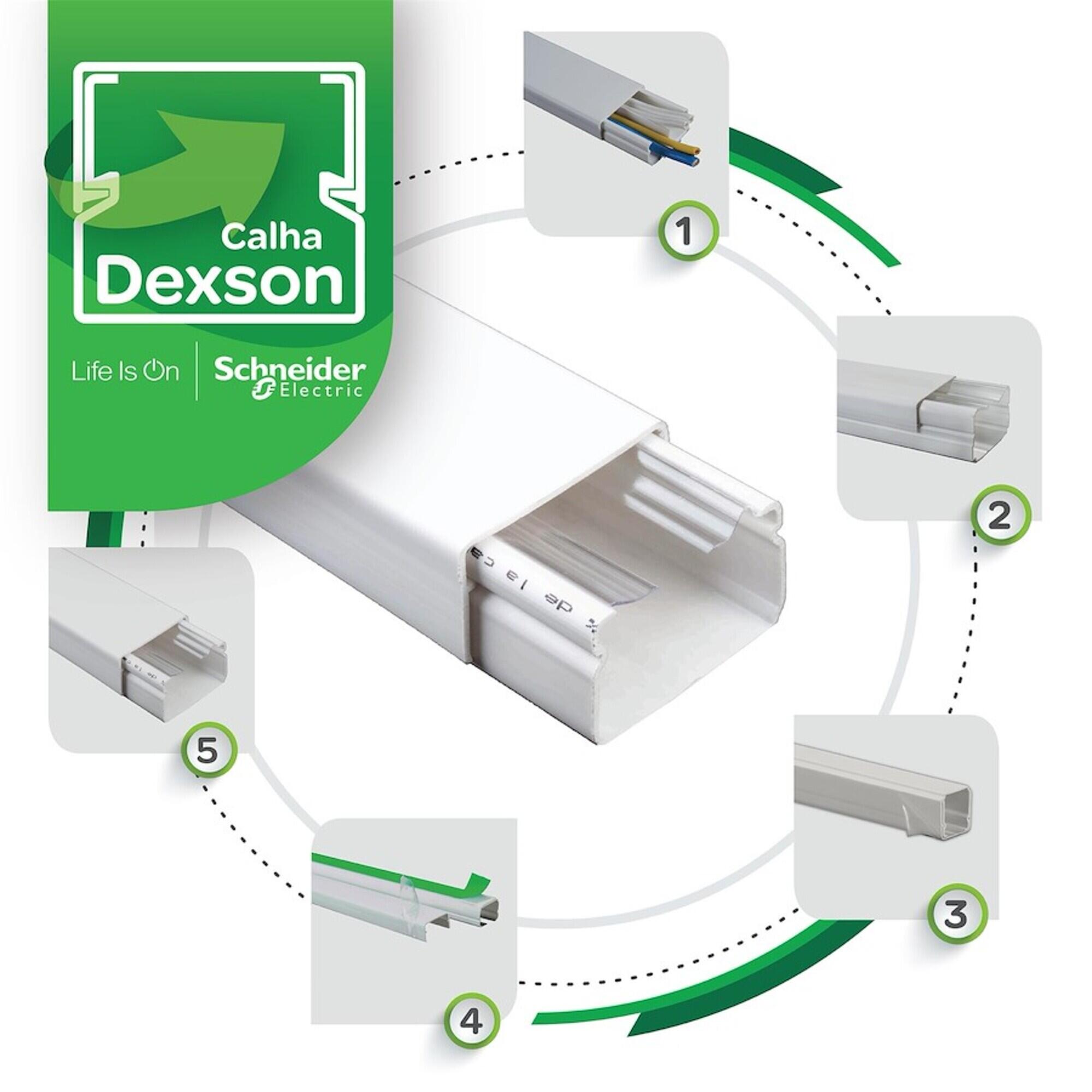 Mini calha adesiva 10X10MM SCHNEIDER - 3