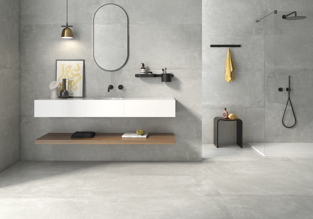 Pavimento cerâmico Ground cinzento 60x120 cm