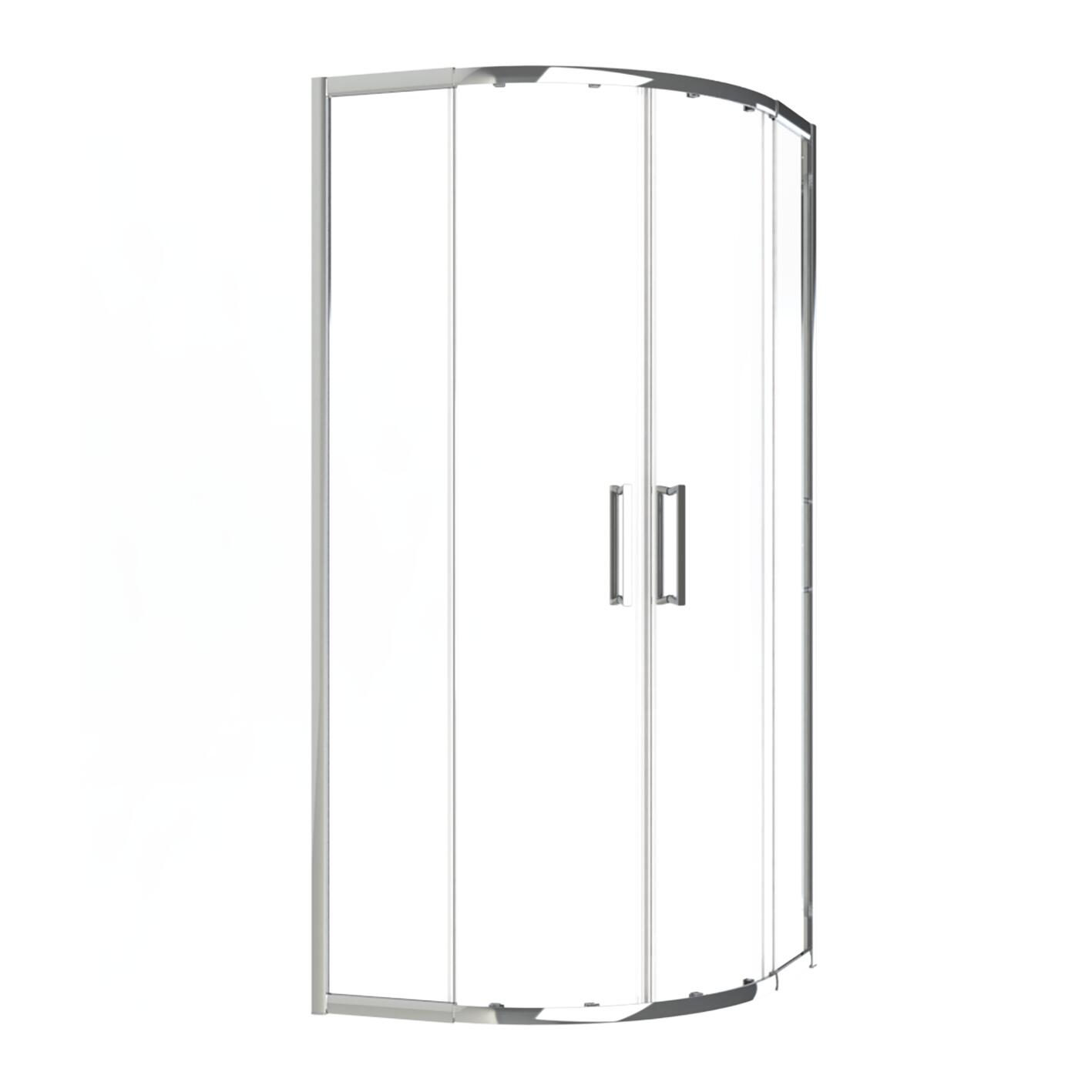 Box doccia angolare con porta scorrevole, vetro 6 mm, L 85-90 cm x L 90 cm, H 195 cm, cromo Slimline - 2