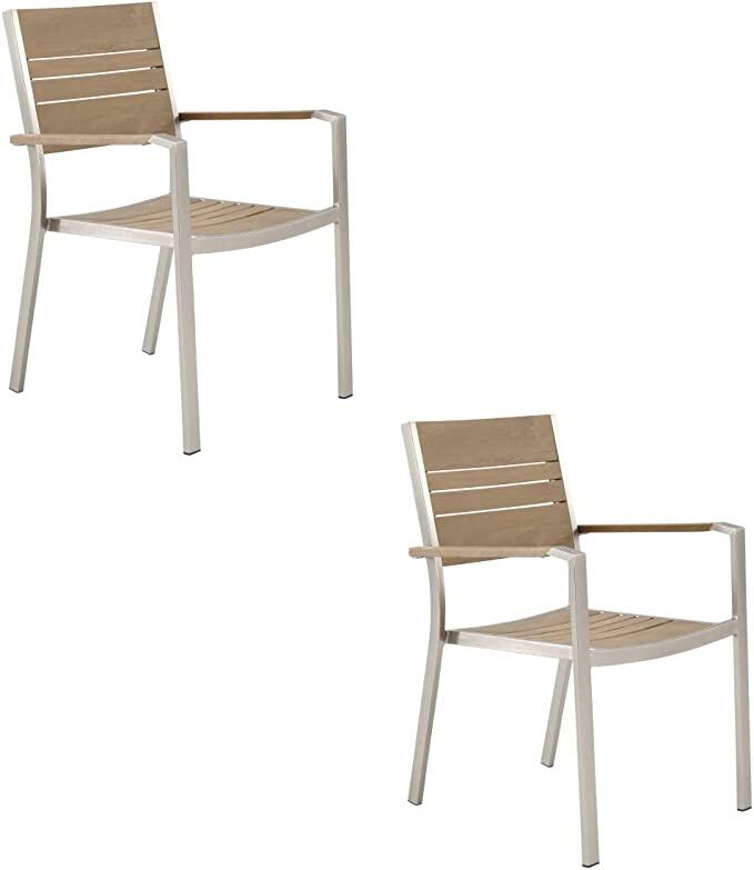 Cadeira de alumínio NATERIAL MENORCA 57X55CM POLYWOOD - 2