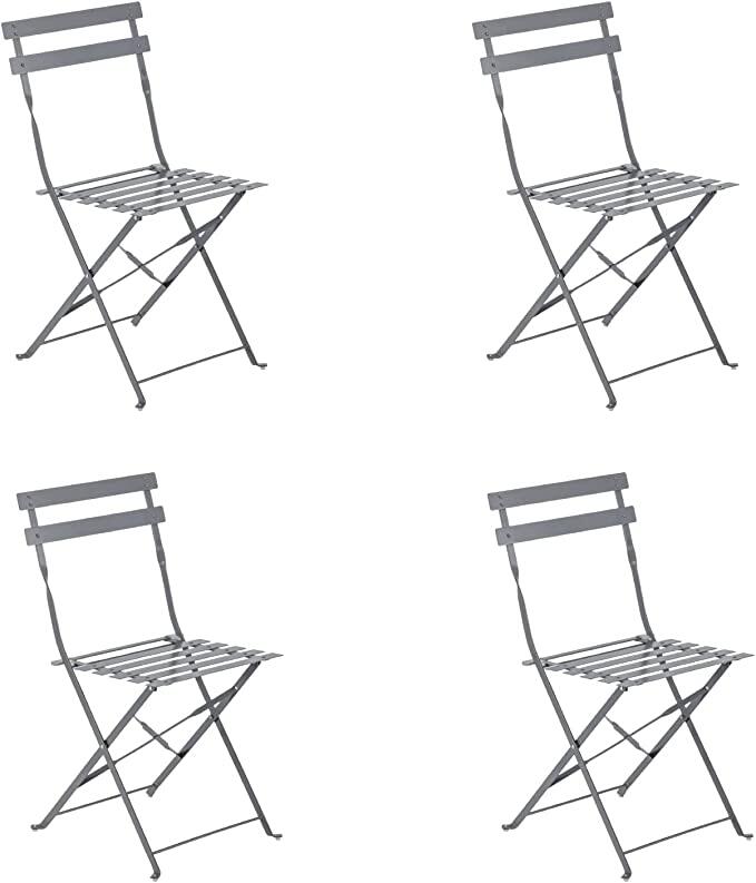 Chaise de jardin NATERIAL Flora en acier gris - 3