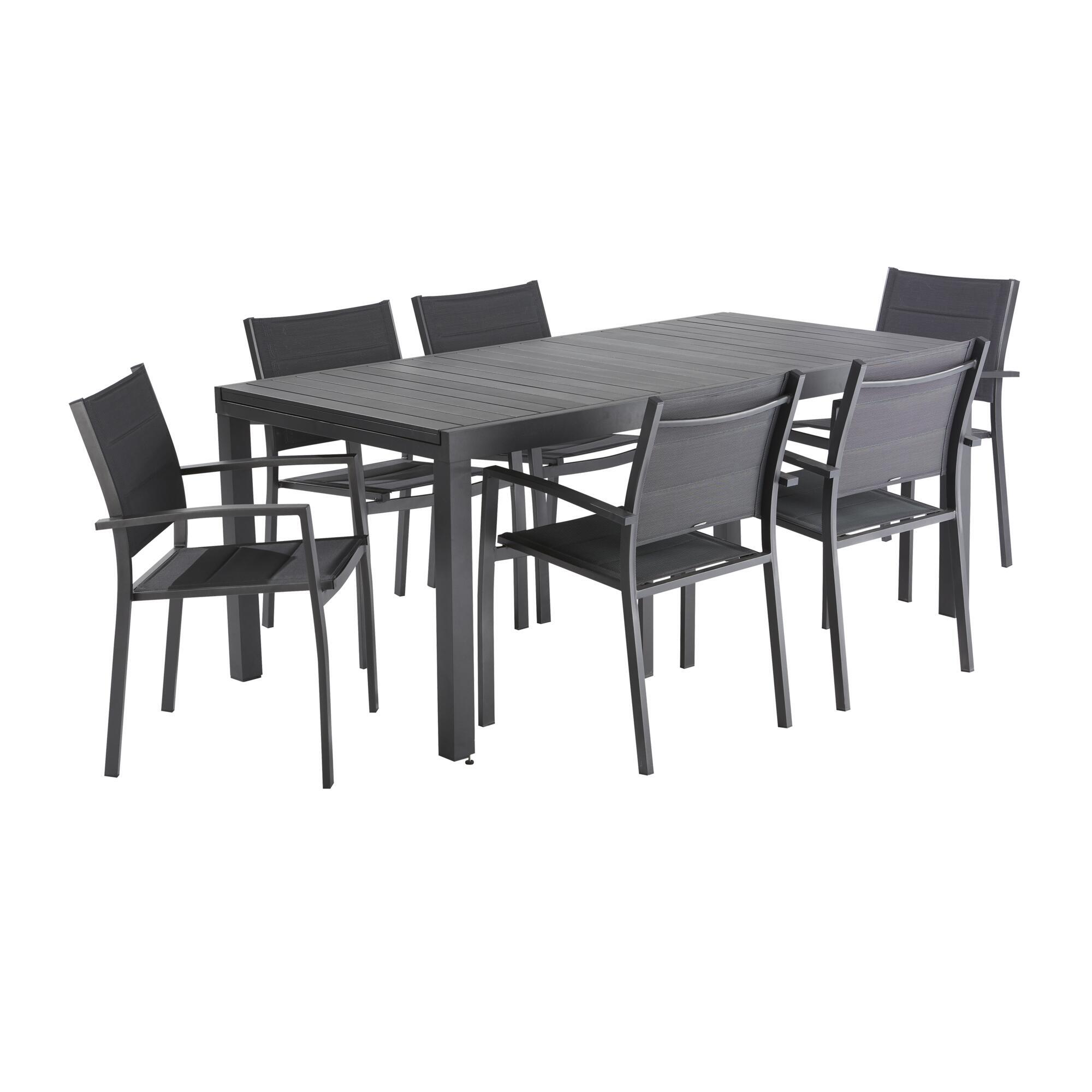 Mesa de alumínio Naterial Odyssea II Easy 180/240x100 cm Antracite - 13