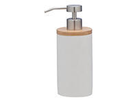 Dosificador dispensador jabón BASE - Plástico/Bambú Blanco - Kook Time  Products S.L.
