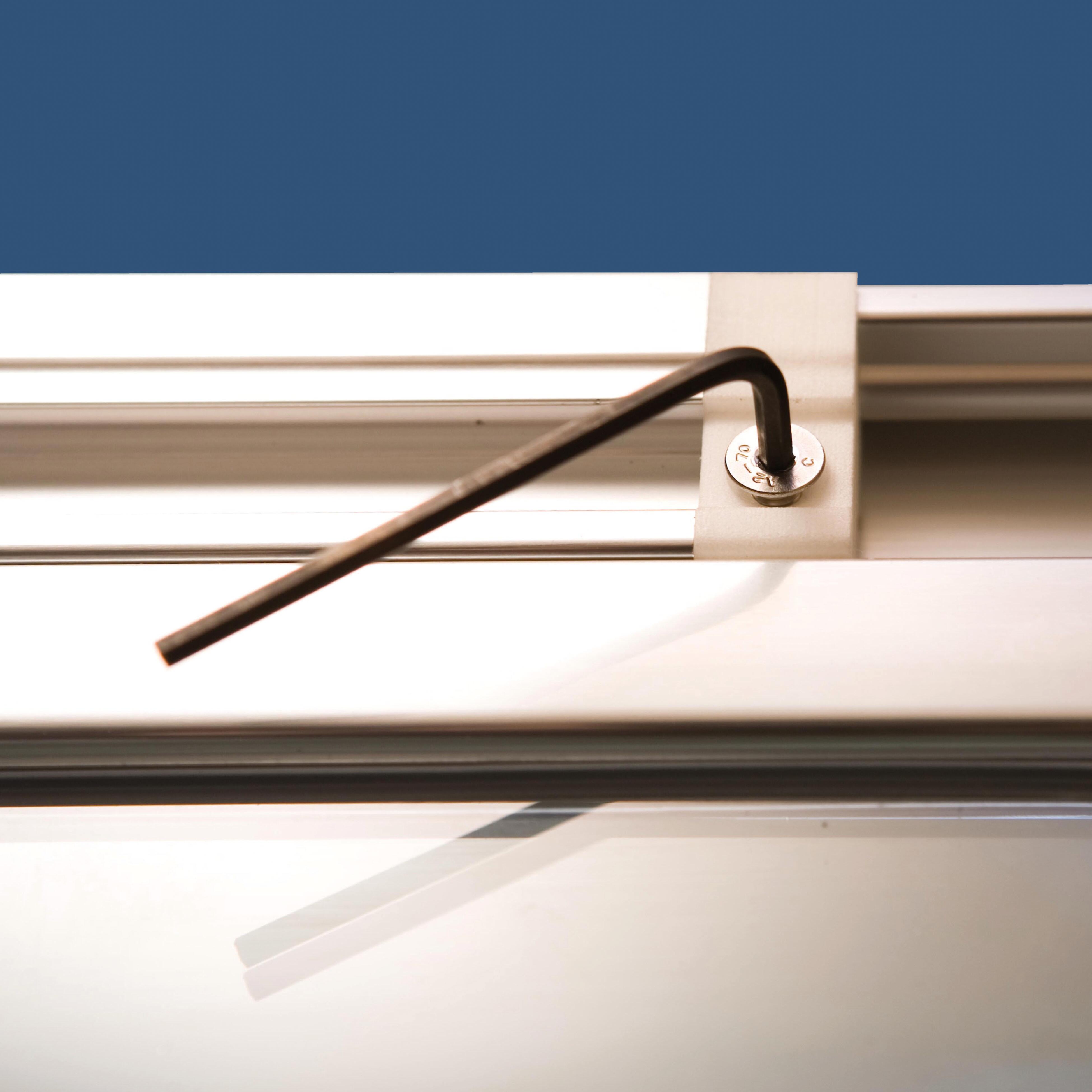 Porta doccia battente Slimline, L 80-90 cm x H 195 cm x SP 6 mm, profilo cromo - 9