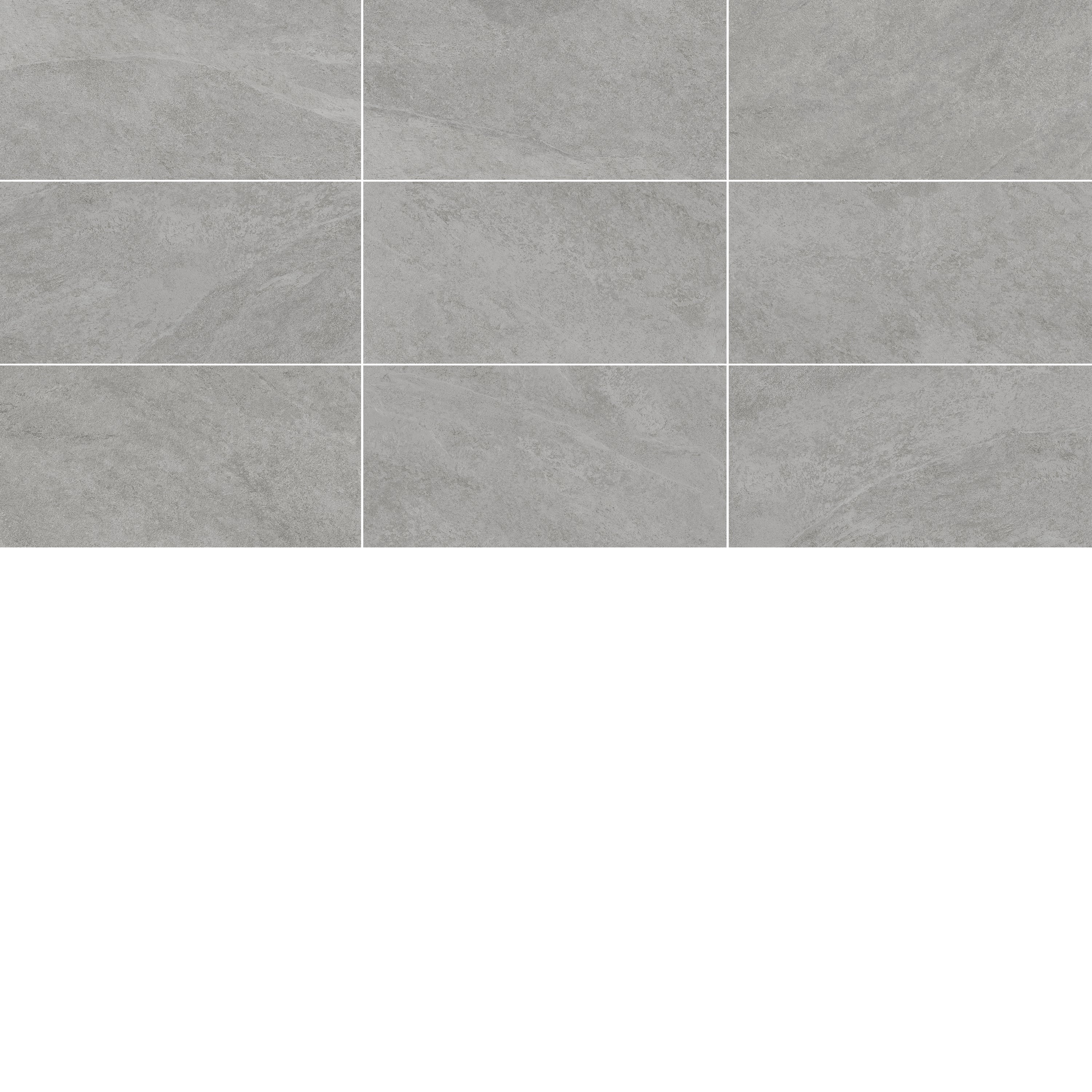 Piastrella da pavimento interno in gres porcellanato 30 x 60.4 cm smaltato grigio satinato Quartzite traffico intenso (pei 4/5) Sp. 7.4 mm 1.54 mq - 12