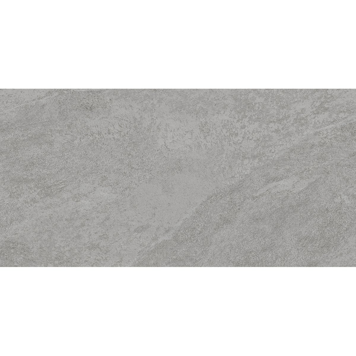 Piastrella da pavimento interno in gres porcellanato 30 x 60.4 cm smaltato grigio satinato Quartzite traffico intenso (pei 4/5) Sp. 7.4 mm 1.54 mq - 9