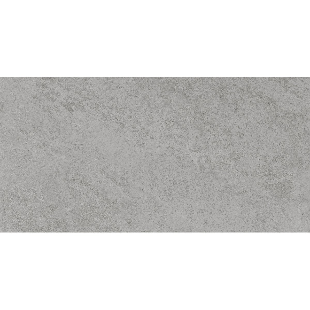 Piastrella da pavimento interno in gres porcellanato 30 x 60.4 cm smaltato grigio satinato Quartzite traffico intenso (pei 4/5) Sp. 7.4 mm 1.54 mq - 8