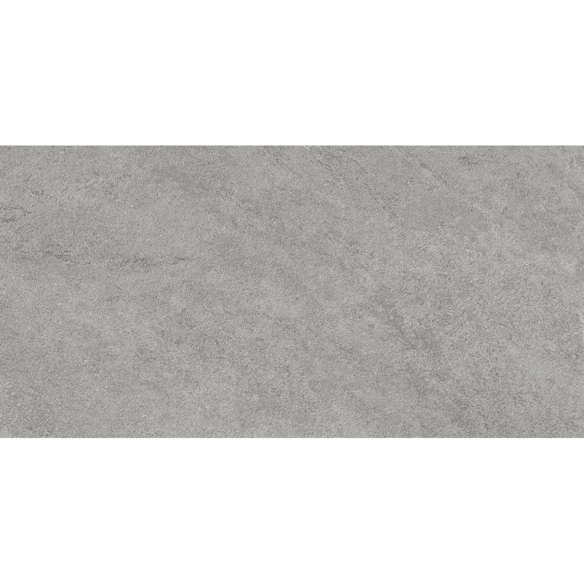 Piastrella da pavimento interno in gres porcellanato 30 x 60.4 cm smaltato grigio satinato Quartzite traffico intenso (pei 4/5) Sp. 7.4 mm 1.54 mq - 6