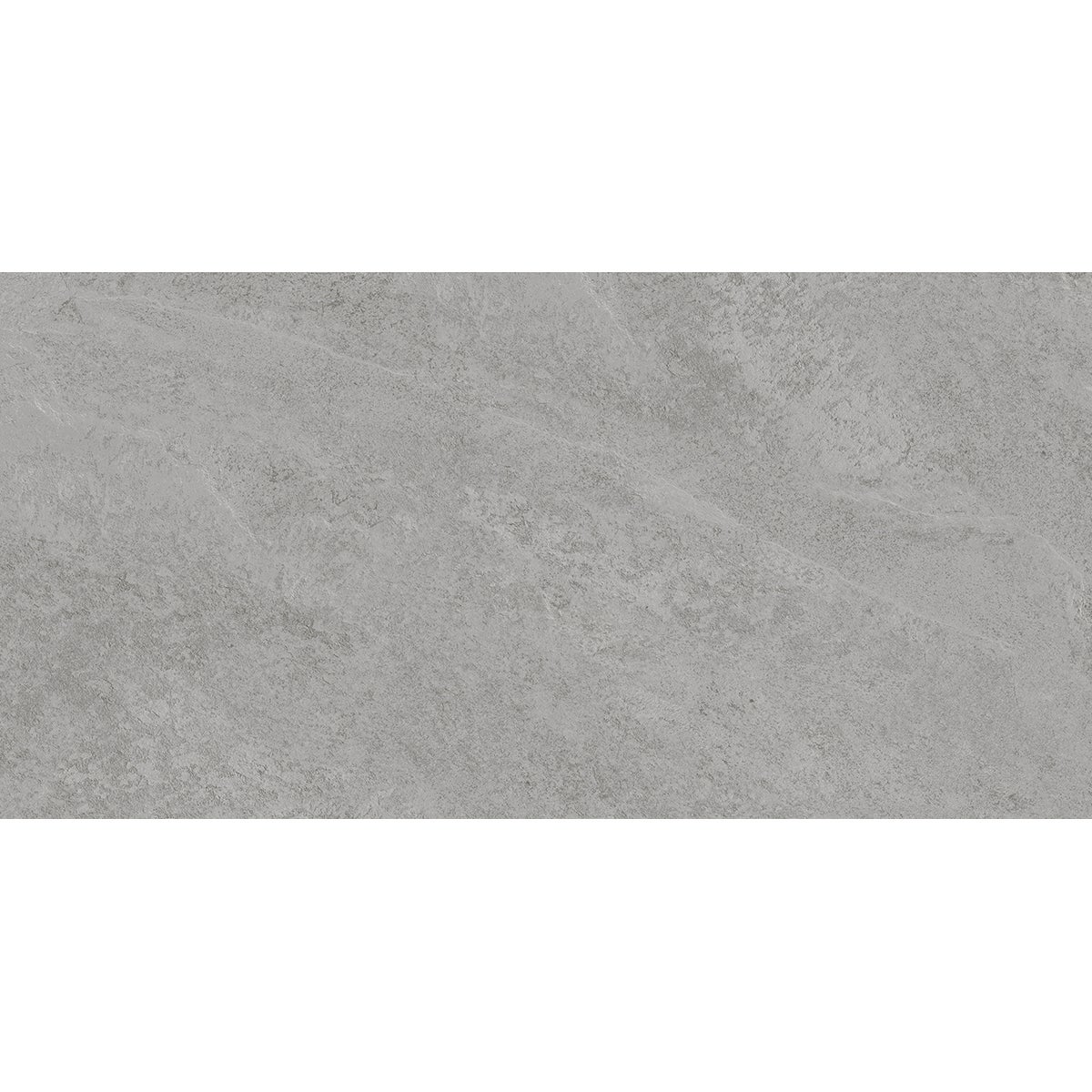 Piastrella da pavimento interno in gres porcellanato 30 x 60.4 cm smaltato grigio satinato Quartzite traffico intenso (pei 4/5) Sp. 7.4 mm 1.54 mq - 5