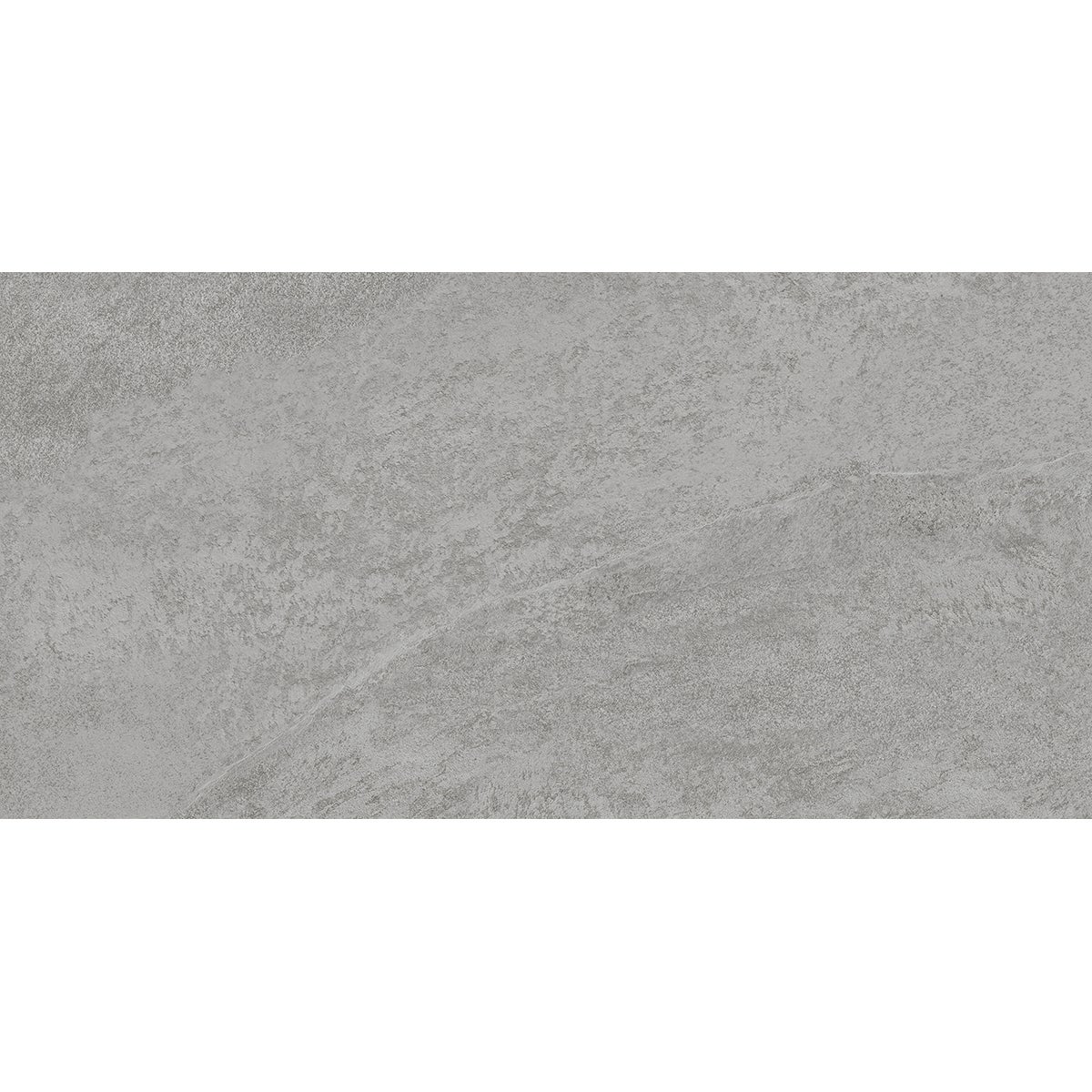 Piastrella da pavimento interno in gres porcellanato 30 x 60.4 cm smaltato grigio satinato Quartzite traffico intenso (pei 4/5) Sp. 7.4 mm 1.54 mq - 4