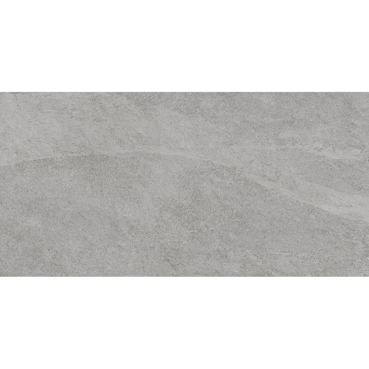 Piastrella da pavimento interno in gres porcellanato 30 x 60.4 cm smaltato grigio satinato Quartzite traffico intenso (pei 4/5) Sp. 7.4 mm 1.54 mq - 3
