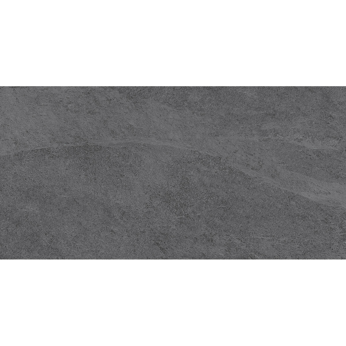 Piastrella da pavimento e rivestimento interno in gres porcellanato 30 x 60.4 cm non rettificato smaltato nero satinato Quartzite traffico medio forte (pei 3/5) Sp. 7.4 mm 1.54 mq - 3