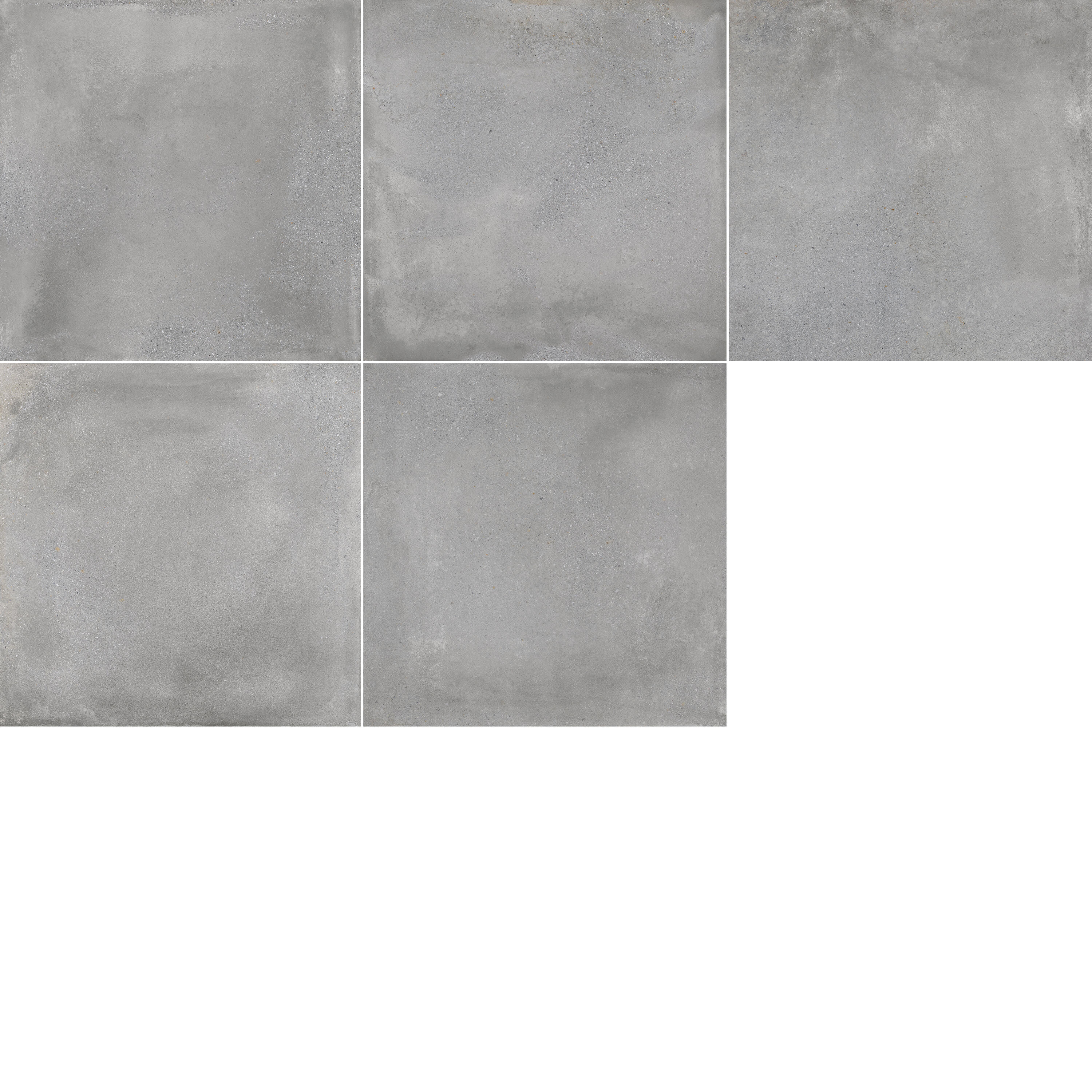 Piastrella da pavimento e rivestimento interno 60.4 x 60.4 cm Sp. 7.4 mm Roller Gris in gres porcellanato smaltato grigio opaco traffico intenso (pei 4/5) R9 1.46 mq - 8