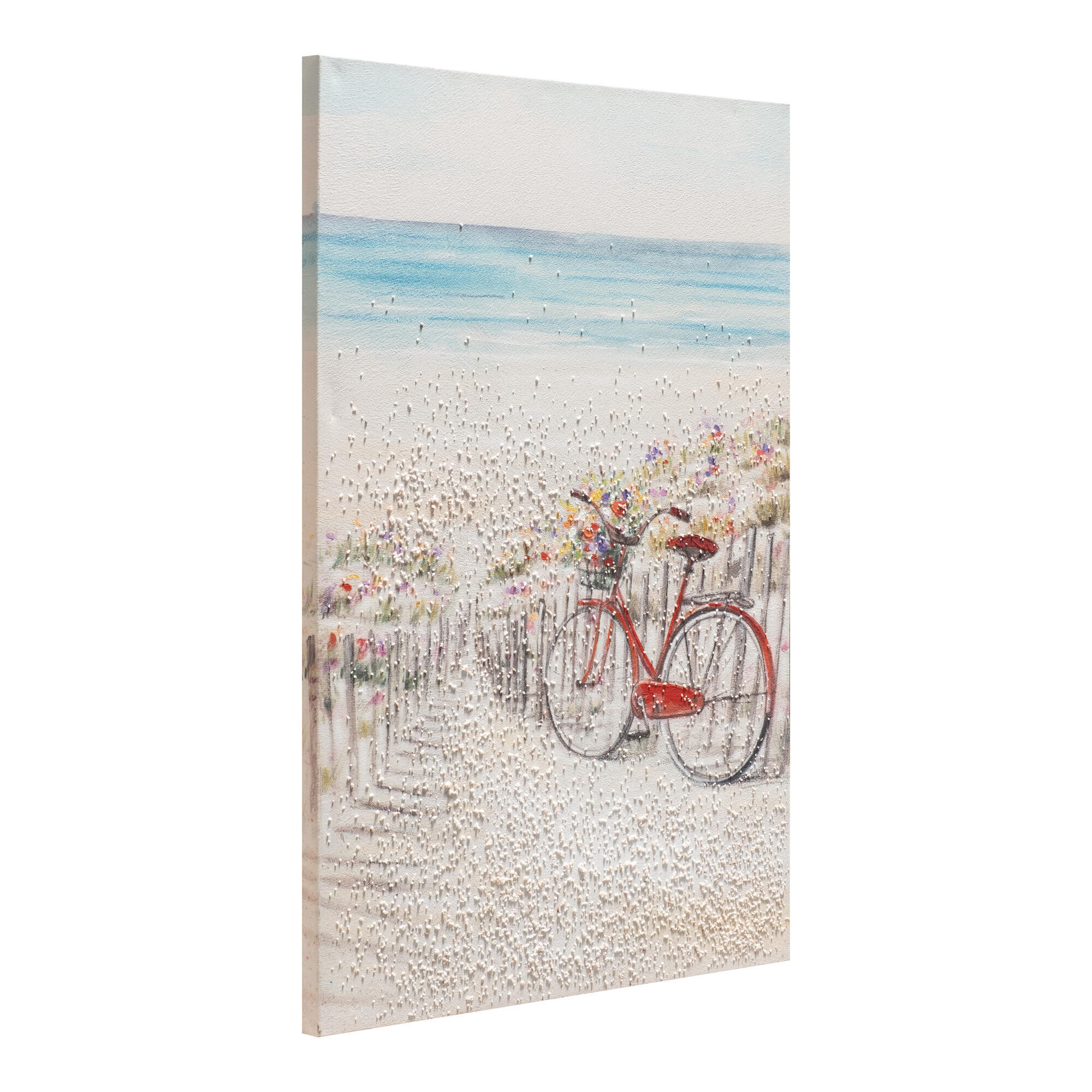 Tela pintada 60 x 90 cm BICICLETA PRAIA - 2