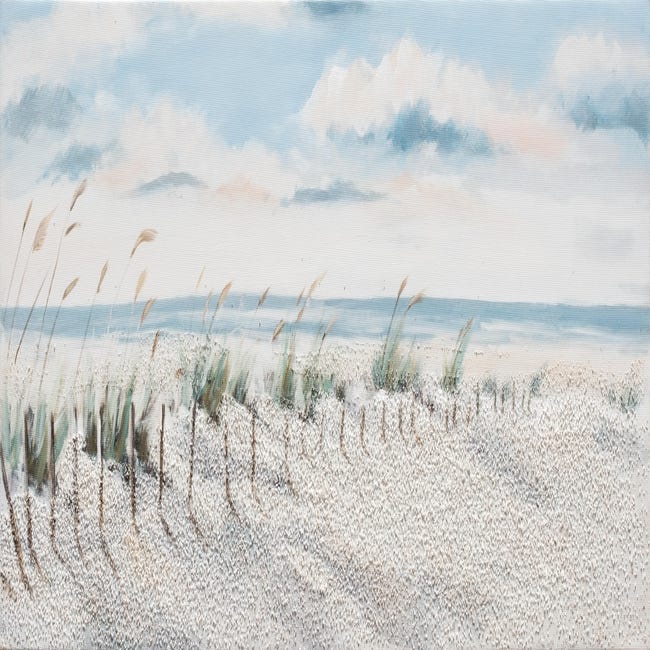 SWQYLB Stampa Su Tela Airone Grigio Sulla Spiaggia - Quadro Incorniciato In Legno, 40x61 Cm, Decorazione Murale Rustica Per Soggiorno