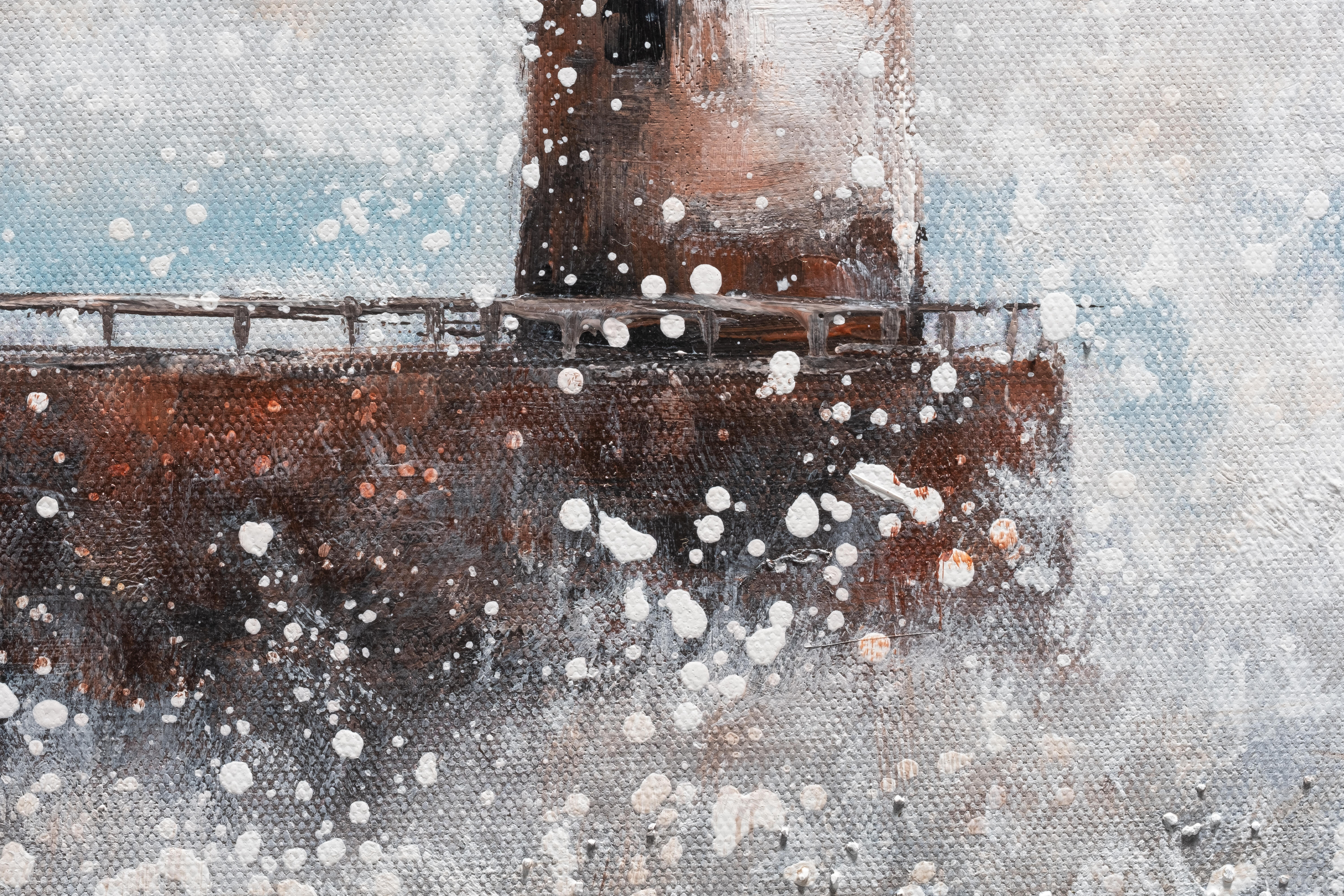 Tela pintada 30 x 30 cm FAROL - 3