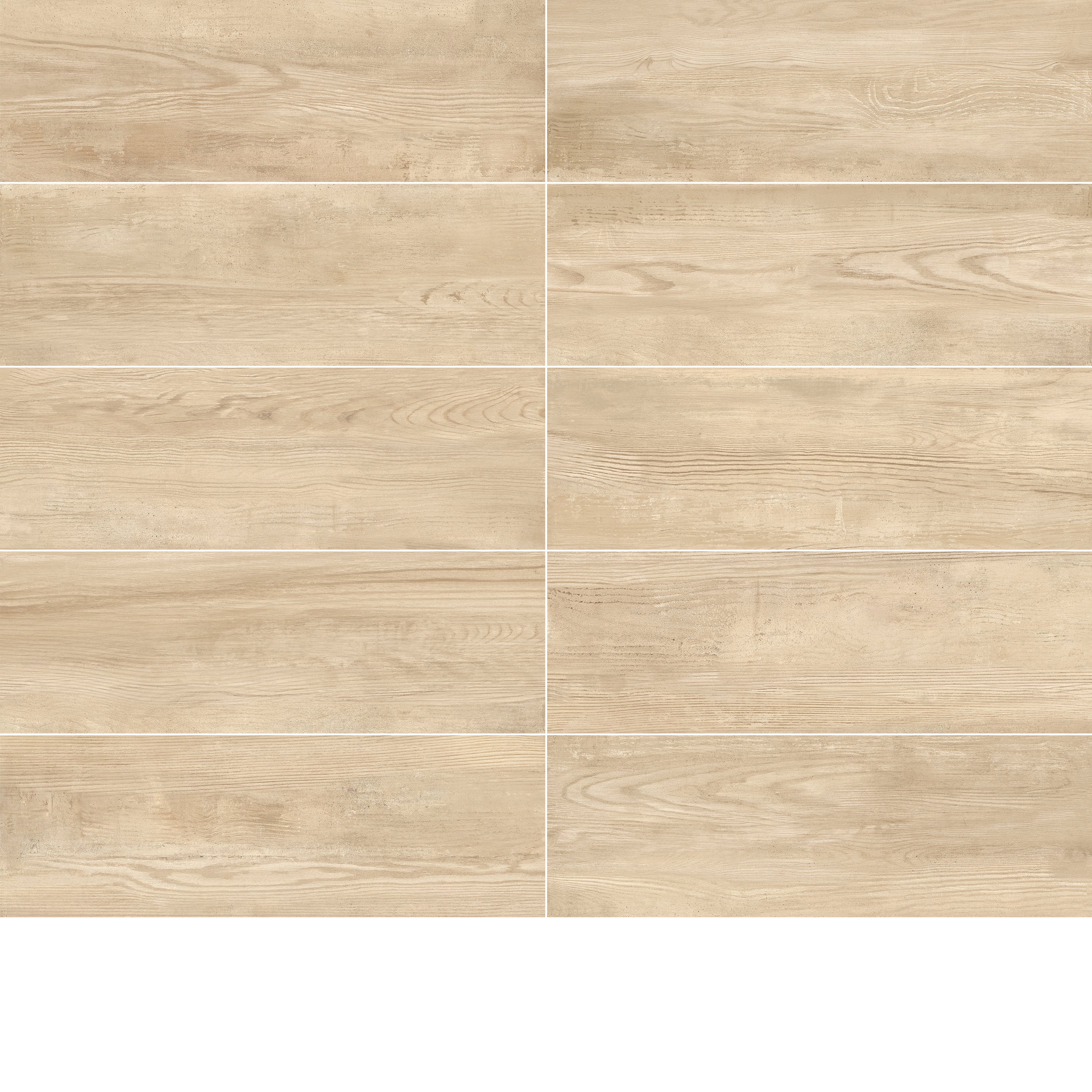 Piastrella da pavimento interno in gres porcellanato 20 x 60.4 cm smaltato beige opaco Country Charm R9 traffico intenso (pei 4/5) Sp. 8.2 mm 1.21 mq - 5