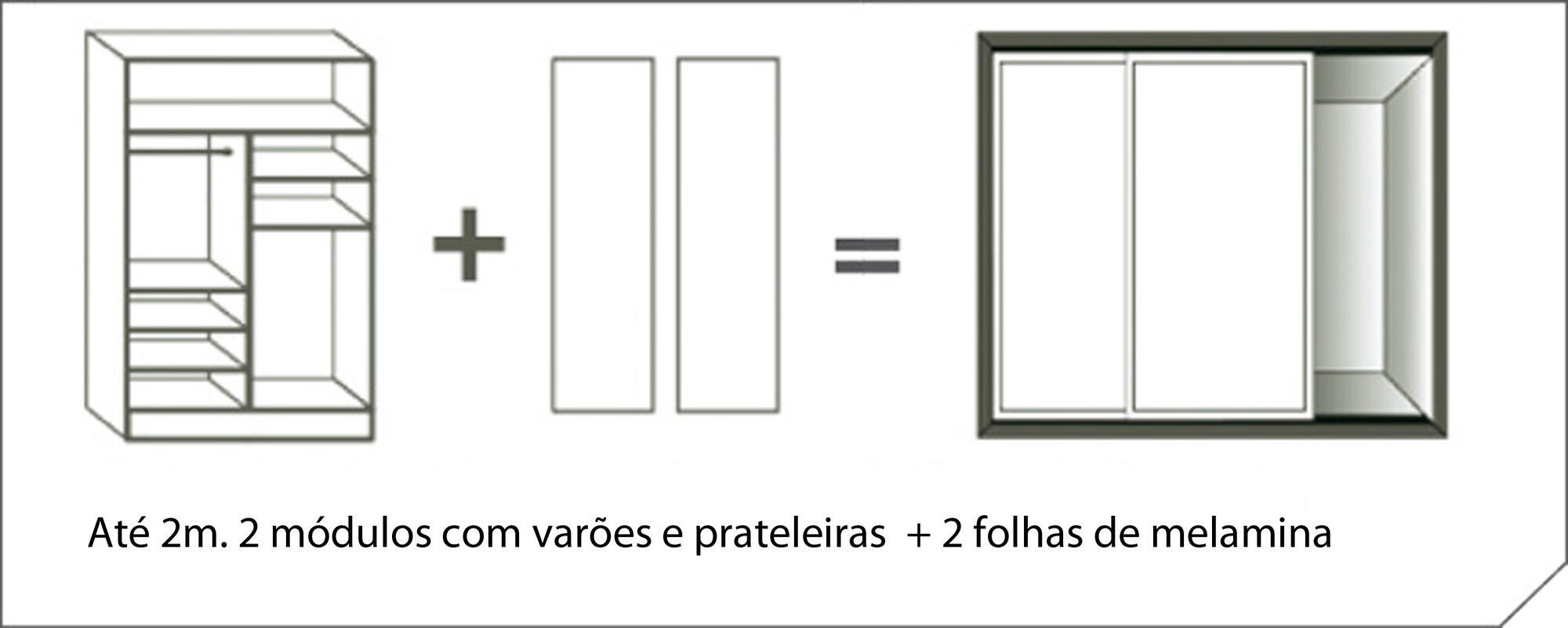 Duas portas de correr