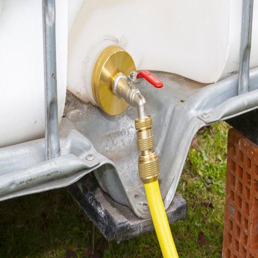 Kit de remplacement pour robinet de citerne d'eau de 1,9 cm - Adaptateur de réservoir  IBC pour tuyaux de raccordement d'eau de jardin, accessoires et connecteurs
