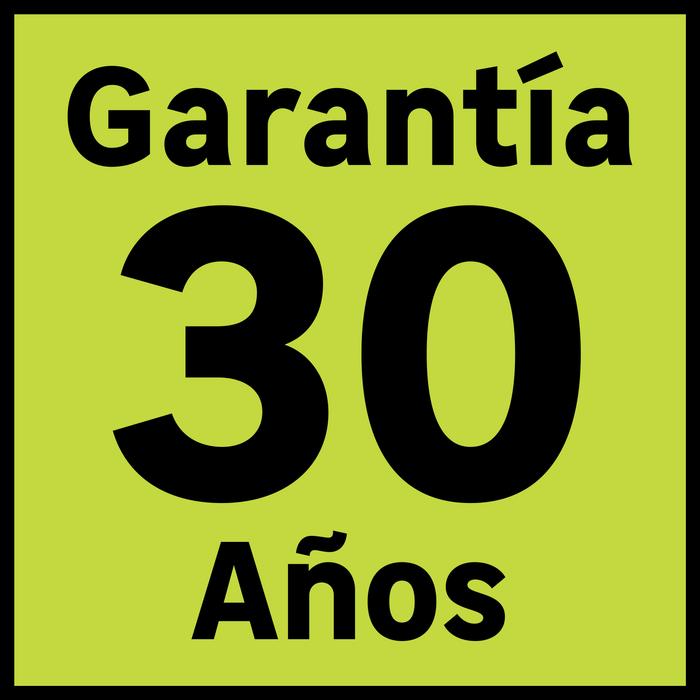 30 años de garantía