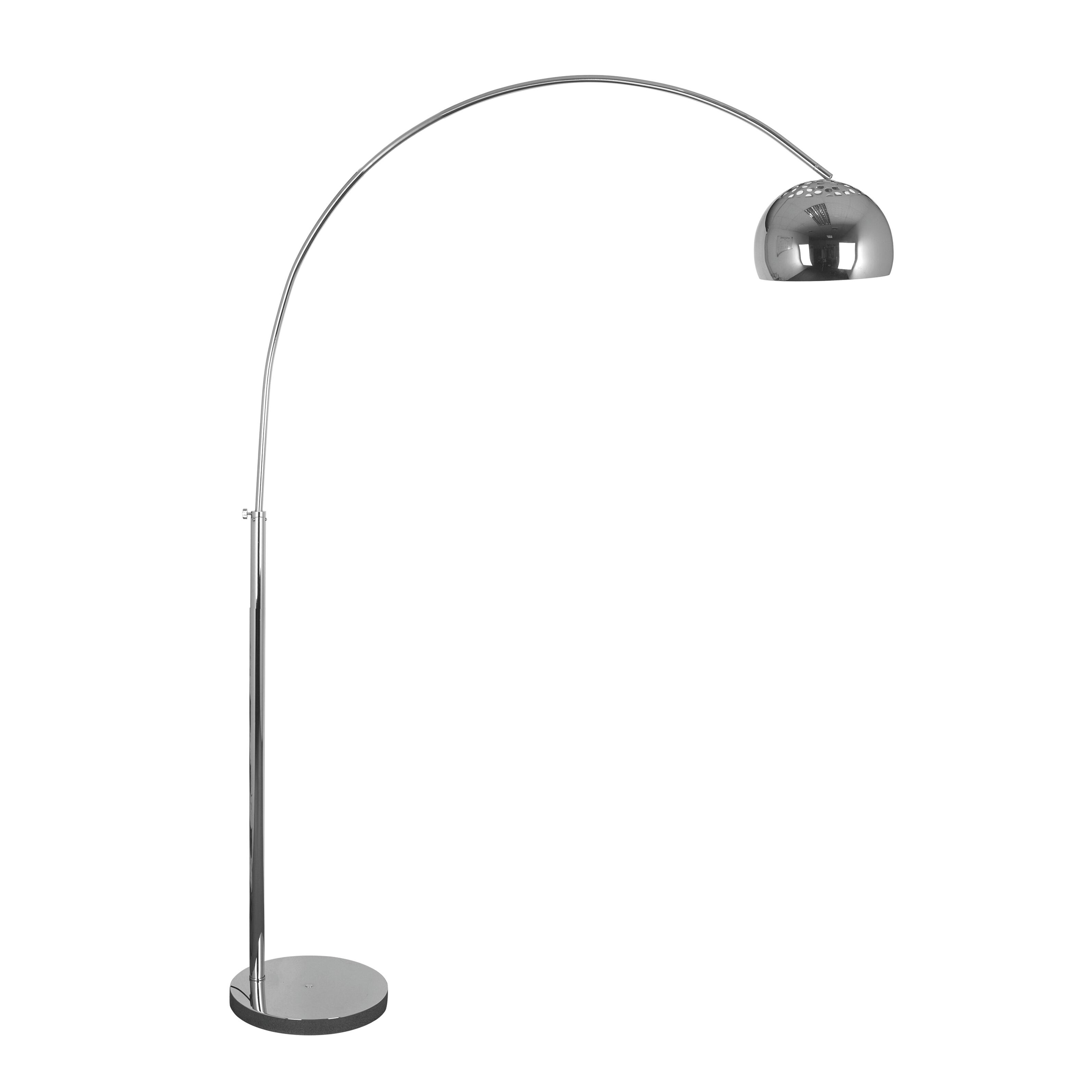 Lampada Arco Ottone Newcastle Lampada Da Terra Ad Arco NEWCASTLE - Design Moderno, Finitura Rame, Regolabile, Attacco E27 Lampada Arco Da Terra