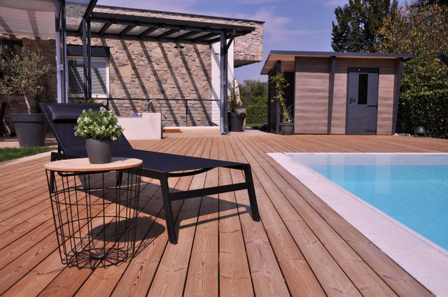 Listone in legno THERMOWOOD ONEK marrone L 200 x L 11.7 cm x Sp. 21 mm