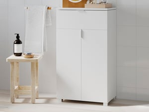 Muebles auxiliares para baño blanco brillo, Comprar barato y online