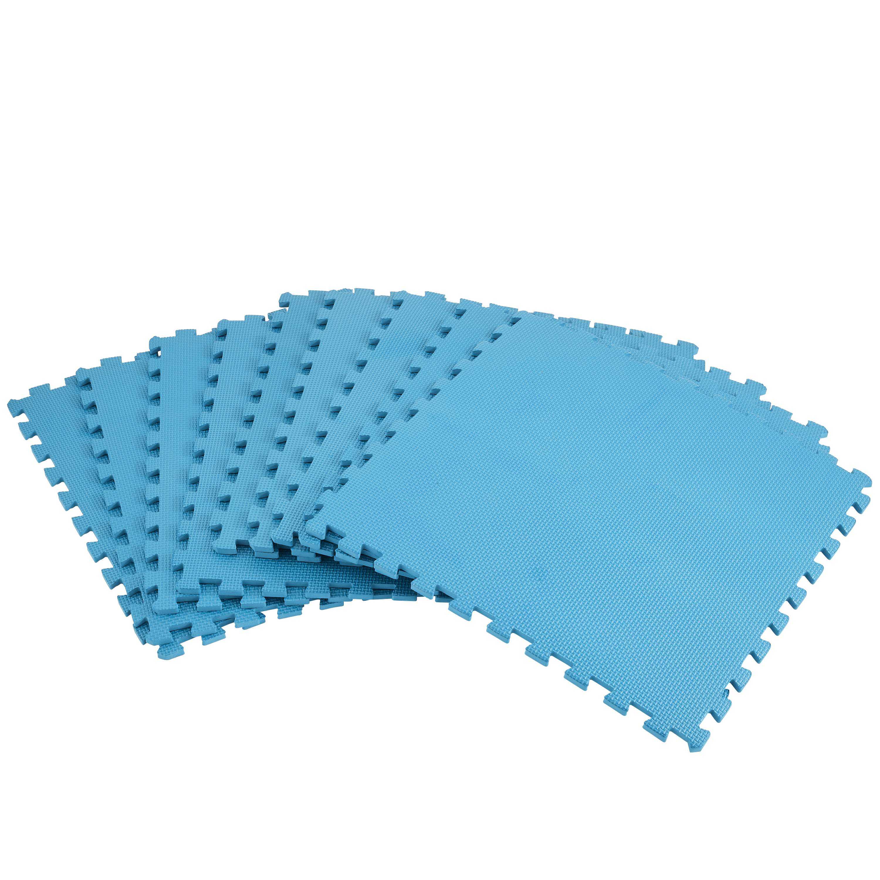 Suelo protector 9 piezas para piscina elevada 81x81 cm azul