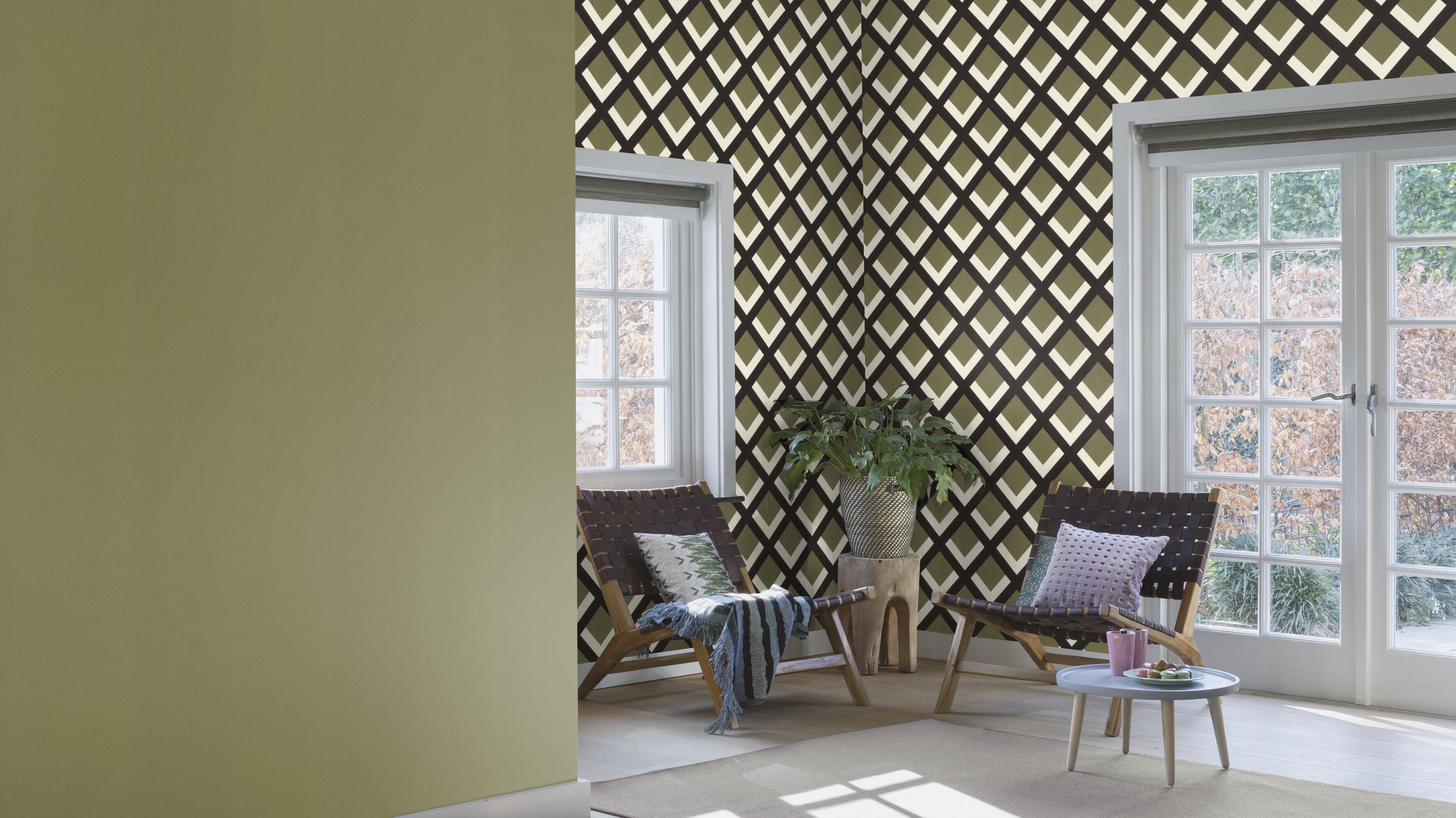 Papel pintado vinilo naturaleza verde