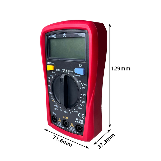 Multímetro digital LX-M-1000 vermelho LEXMAN