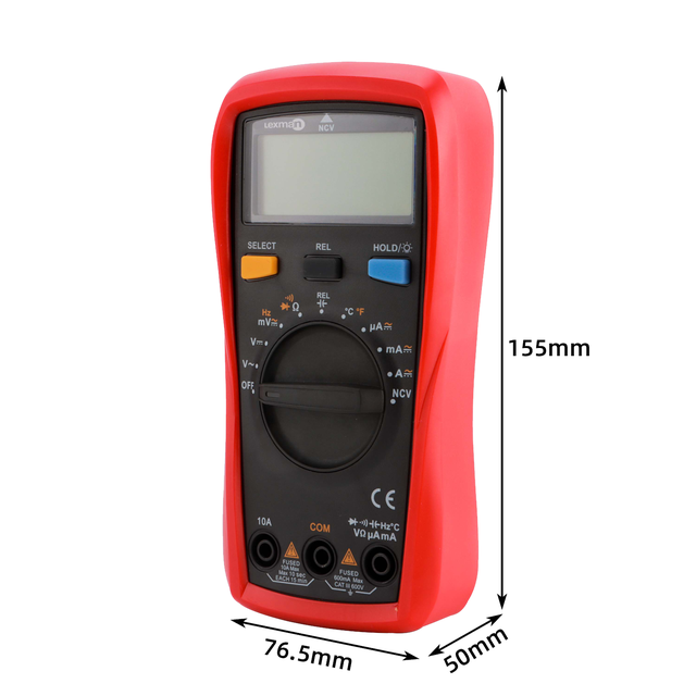 Multímetro digital profissional LX-M-2000 vermelho LEXMAN