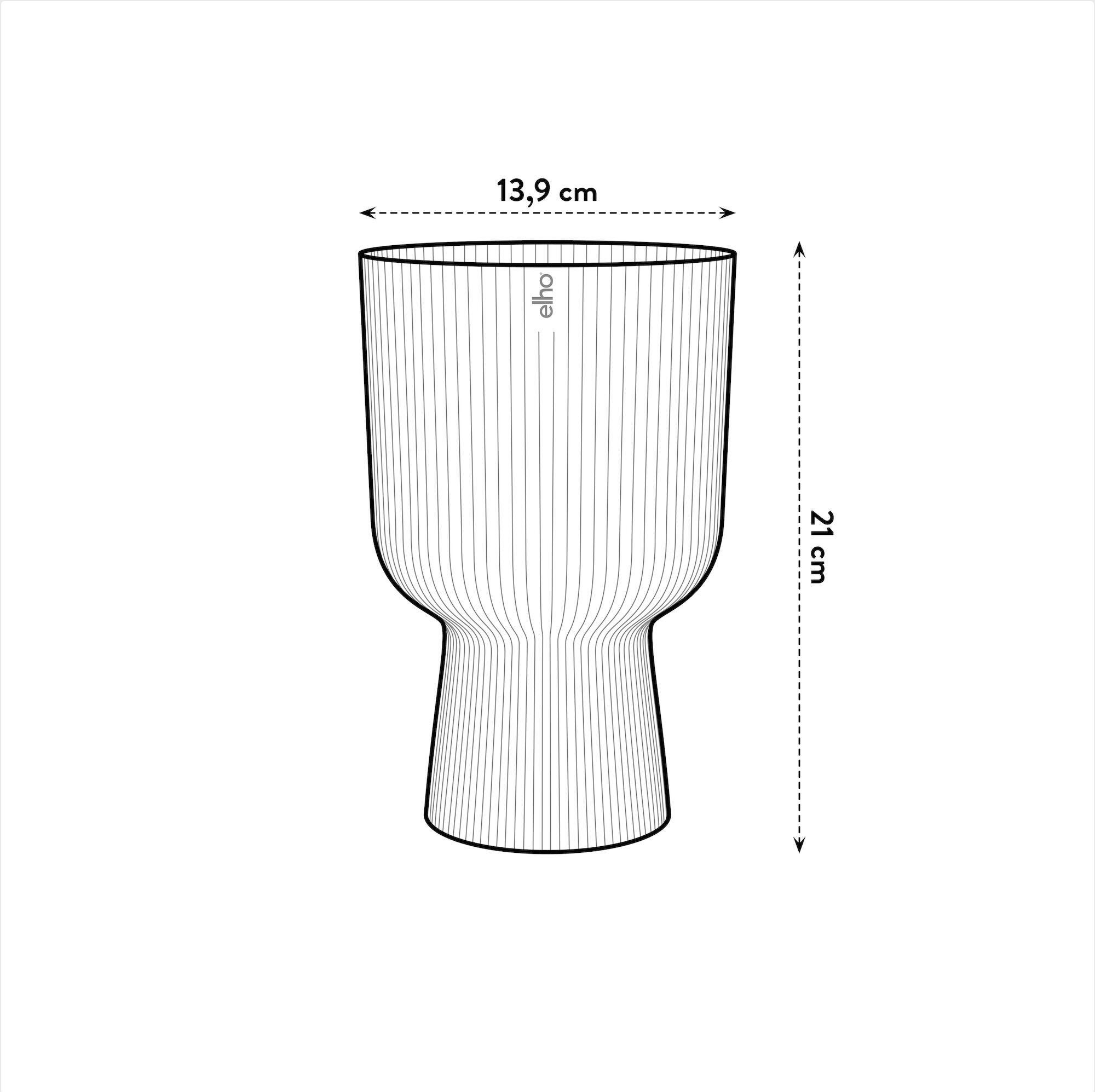 Vaso per piante e fiori VIBES ELHO in polipropilene azzurro H 21 cm Ø 14 cm - 4