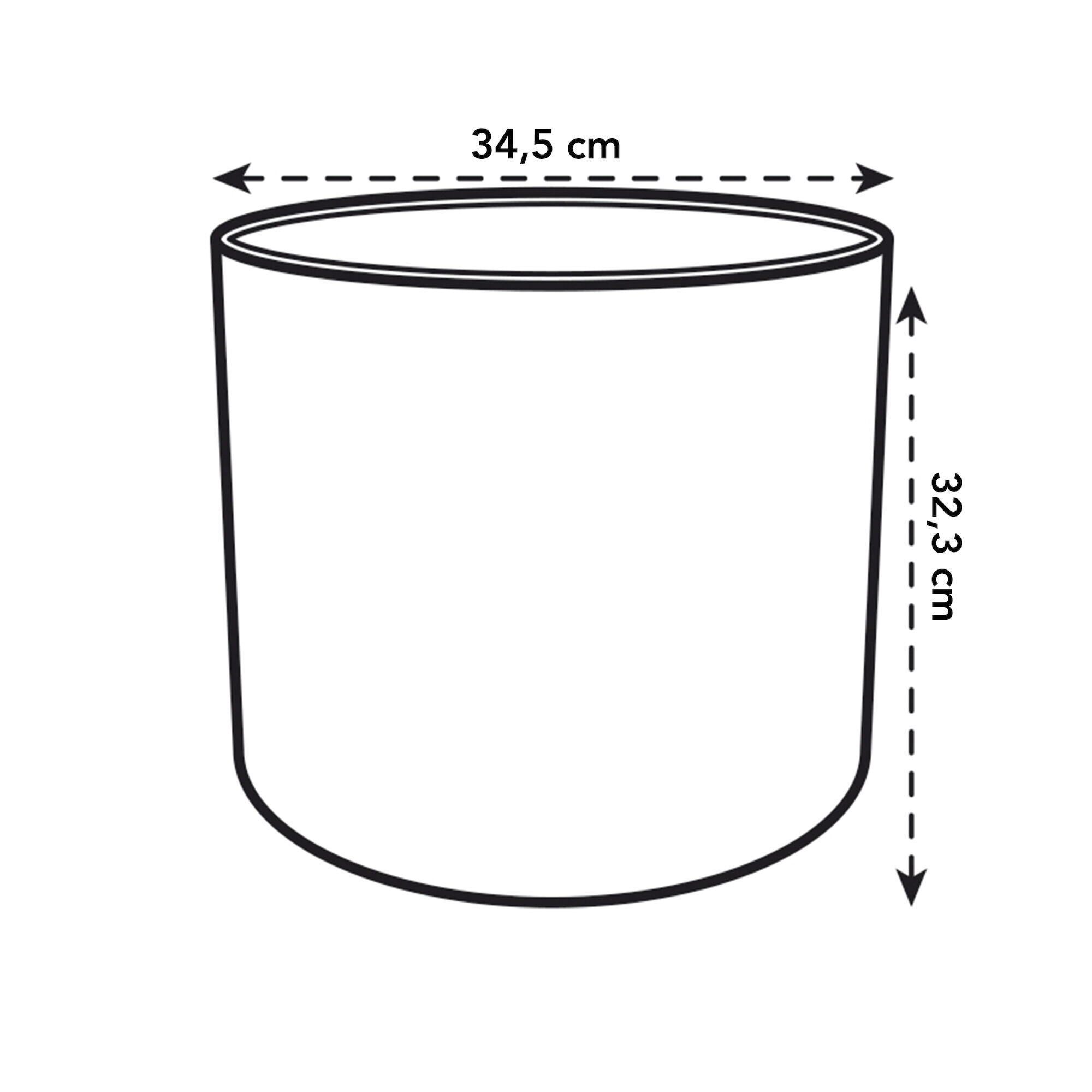 Coprivaso per piante e fiori B.for Soft Round ELHO in polipropilene bianco H 32.3 cm Ø 35 cm - 4