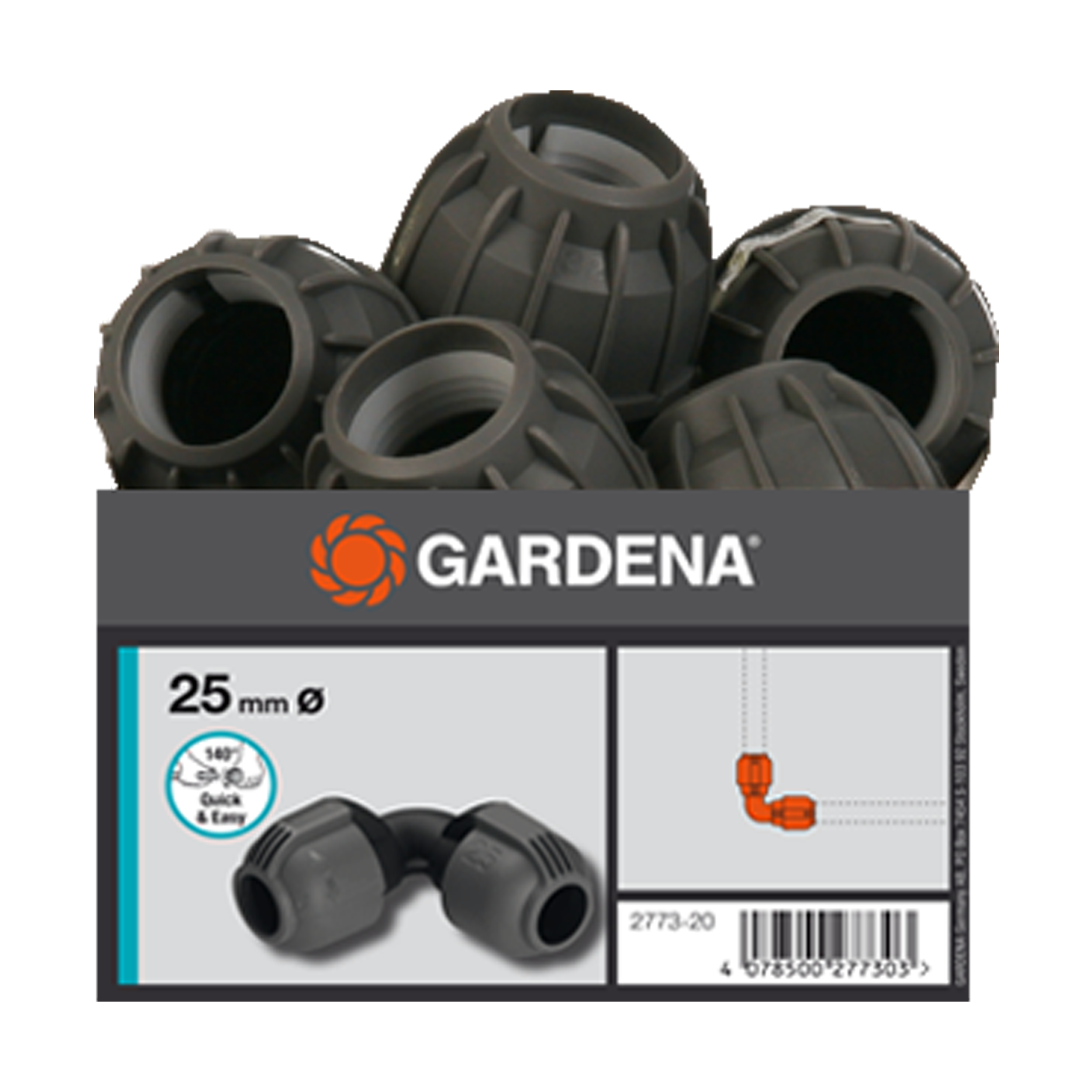 Łącznik L Sprinklersystem 25 mm(1
