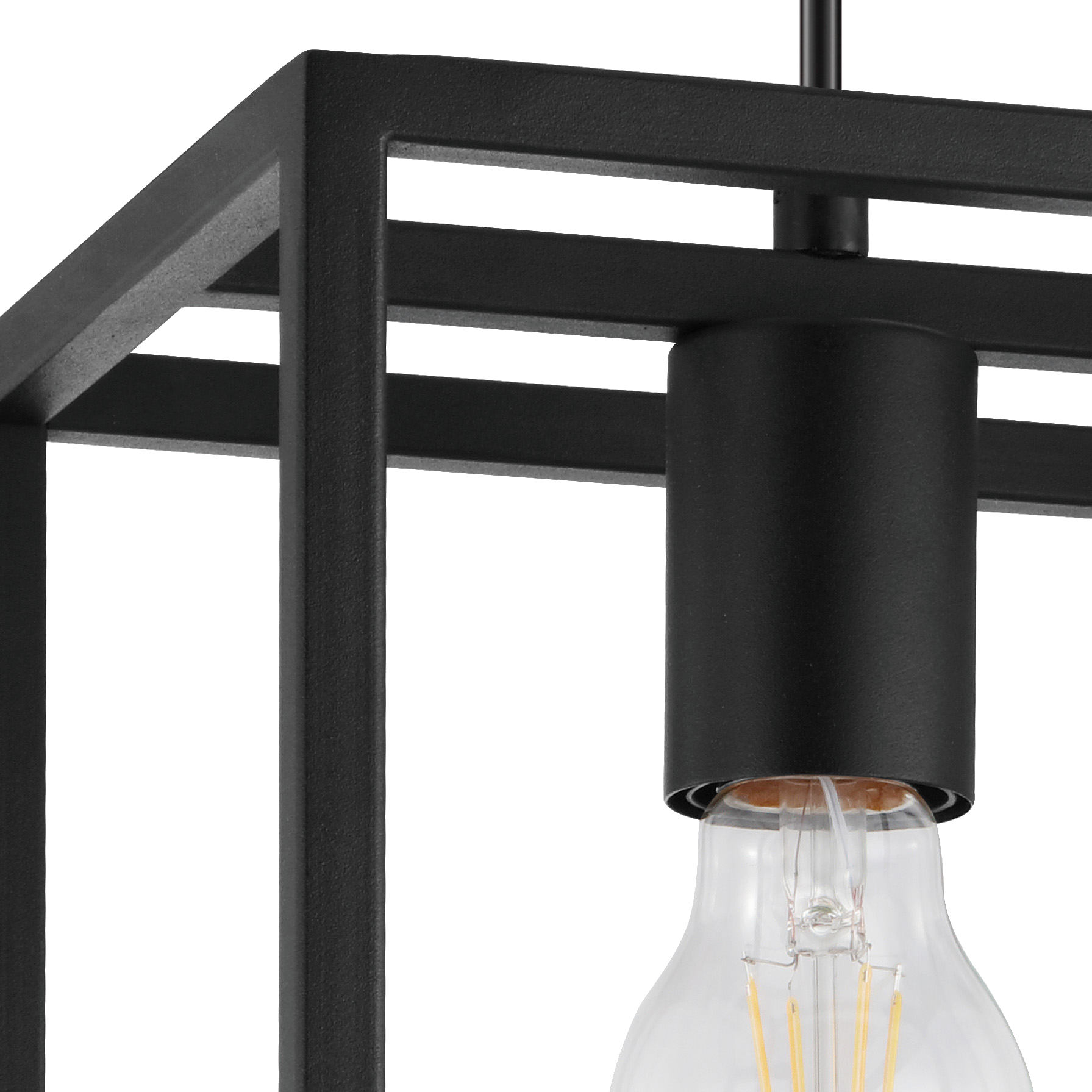 Lampa wisząca Eldrick czarna 3 x E27 Inspire - 11