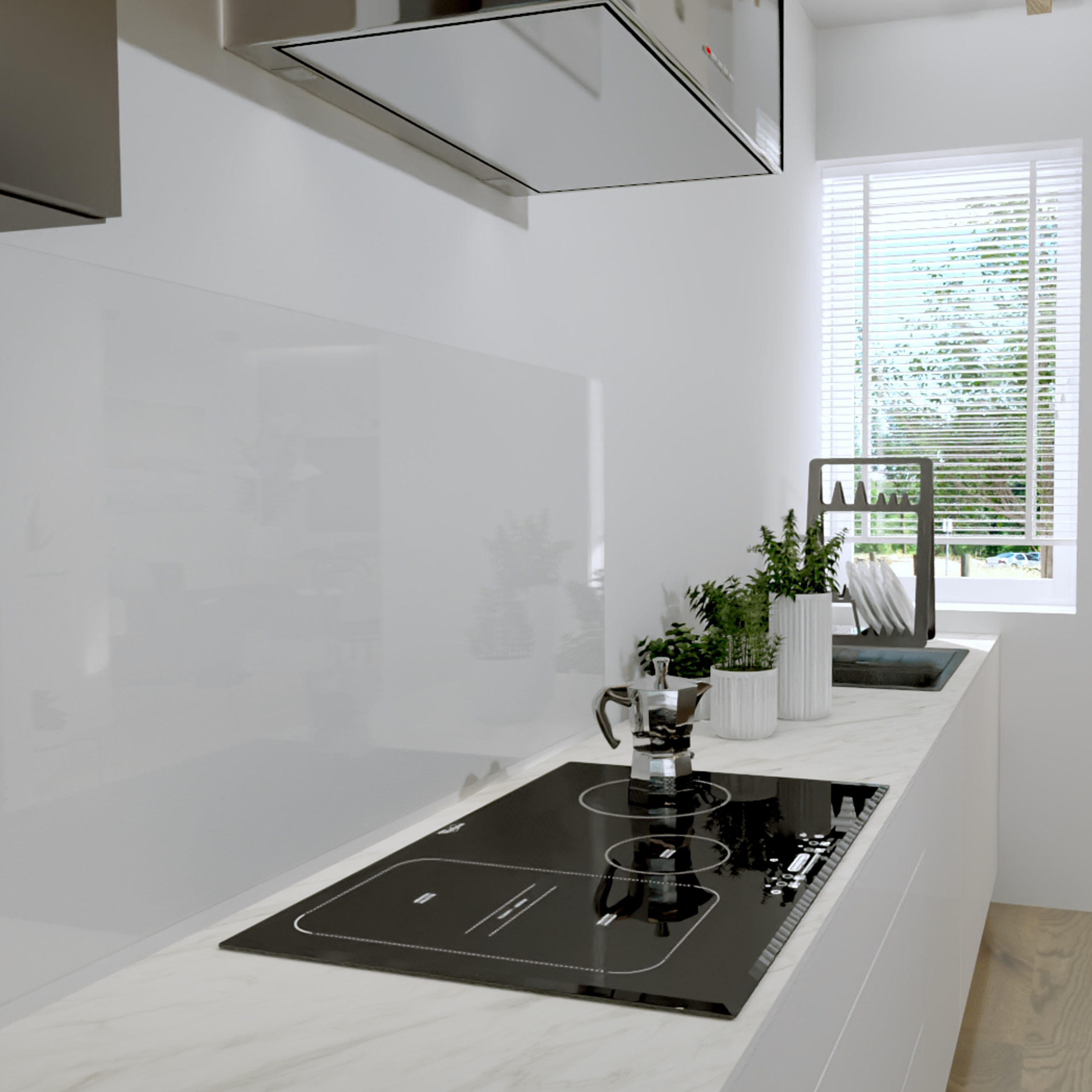 Blat kuchenny kompaktowy marmur lotis 408c 64.5x420 cm - 15
