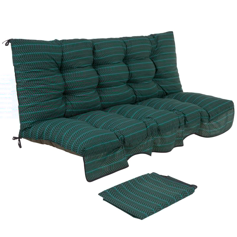 Komplet poduszek do huśtawki Casablanca 150x100x10 cm zielone Dajar