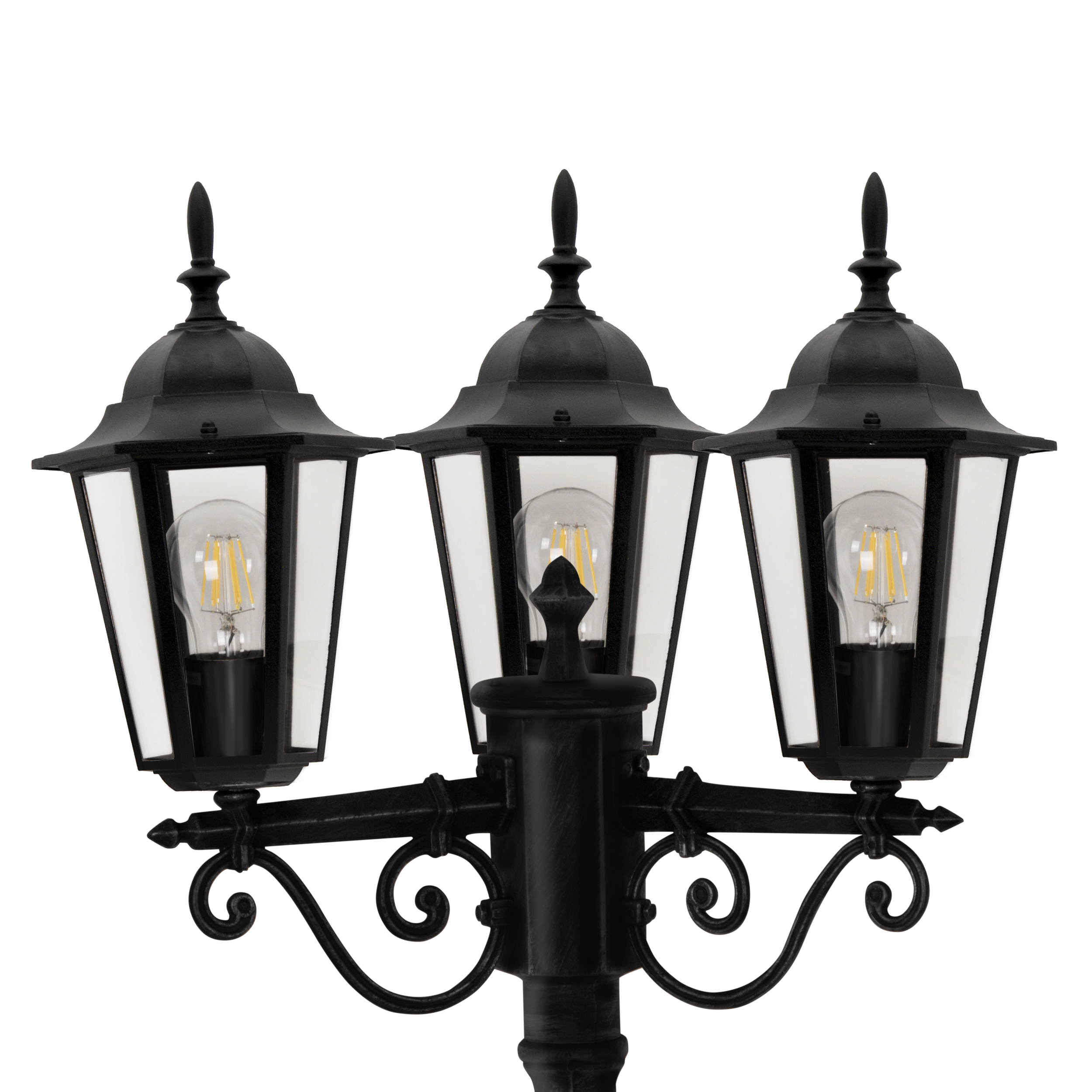 Latarnia ogrodowa Liguria IP43 czarna 3 x E27 Polux - 4