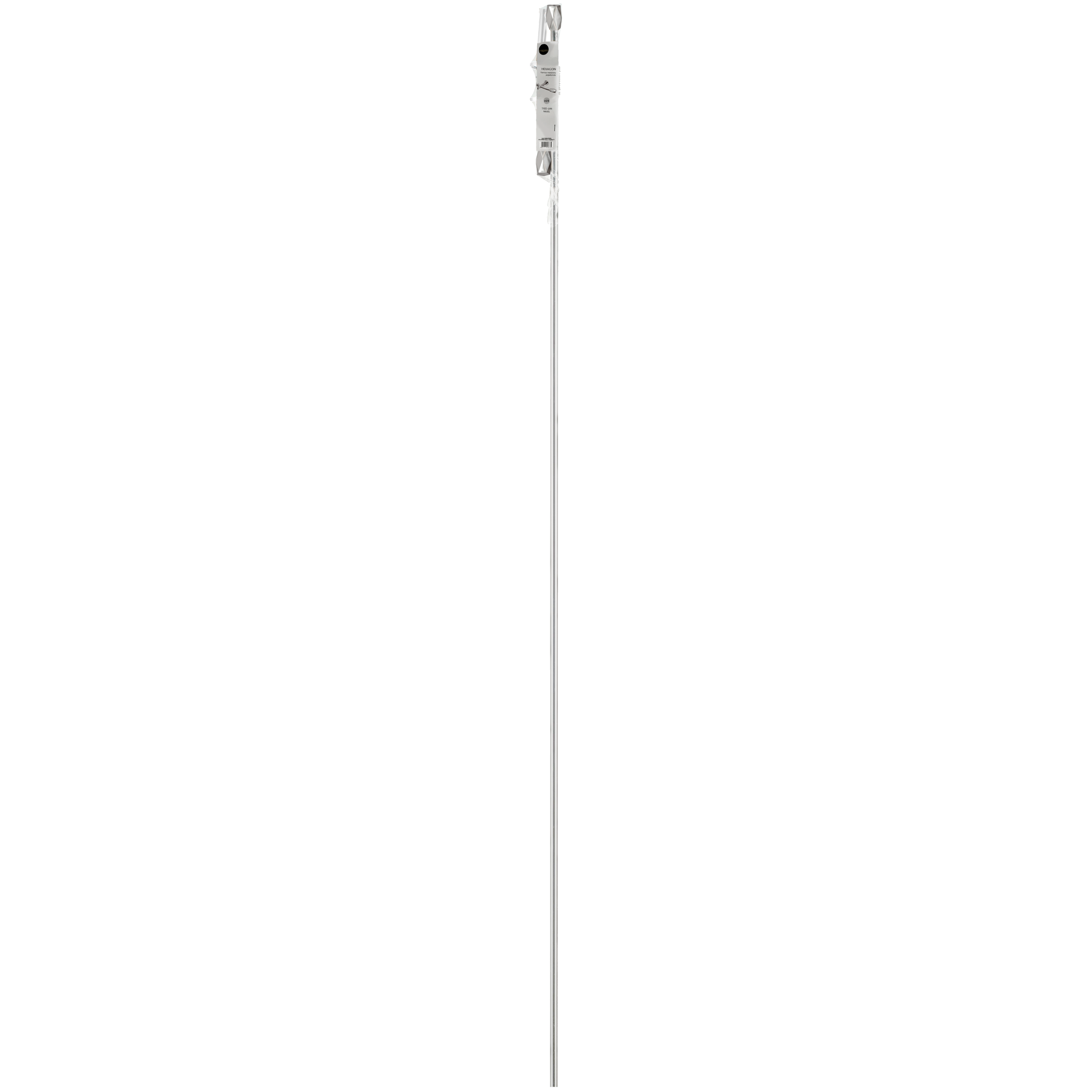Karnisz Heksagon 160 cm pojedynczy nikiel 19 mm Inspire - 4