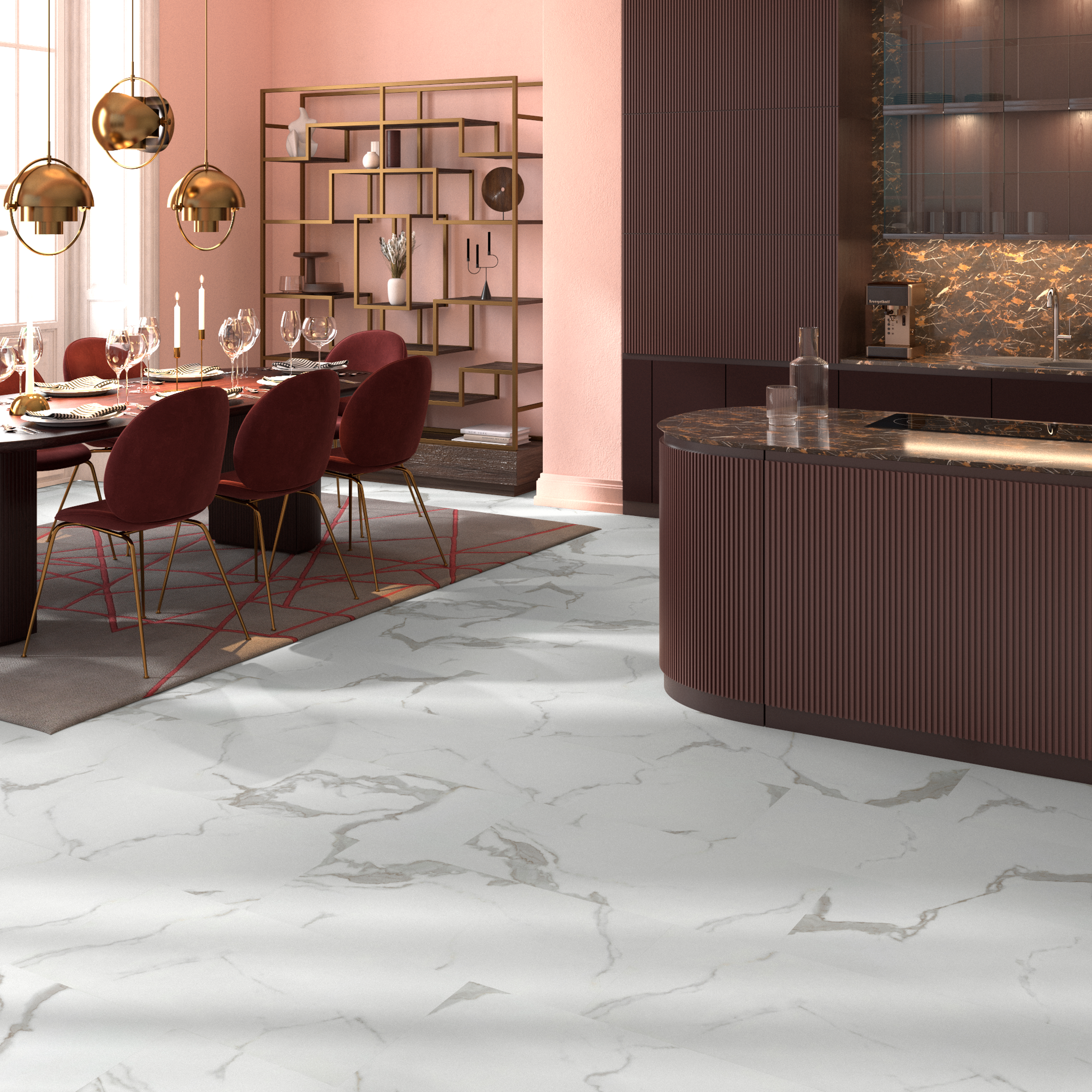 Suelo vinílico autoadhesivo forte New Marmi   BL000 ARTENS - 5