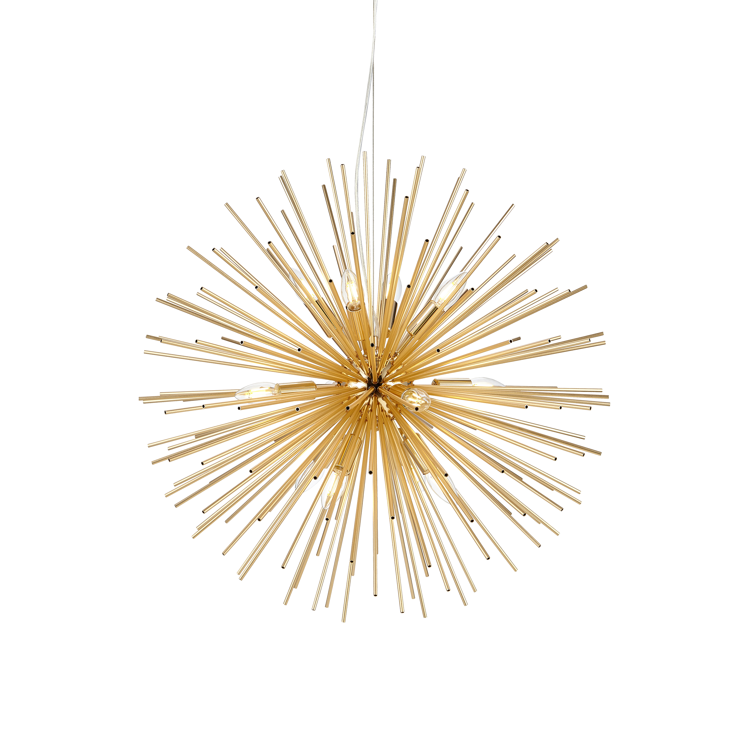 Lampa wisząca Soleil złota 12 x E14 Solej